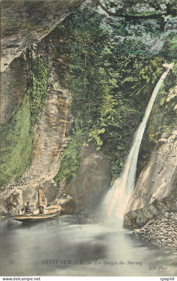 CPA Gresy sur Aix Les Gorges du Sierroz