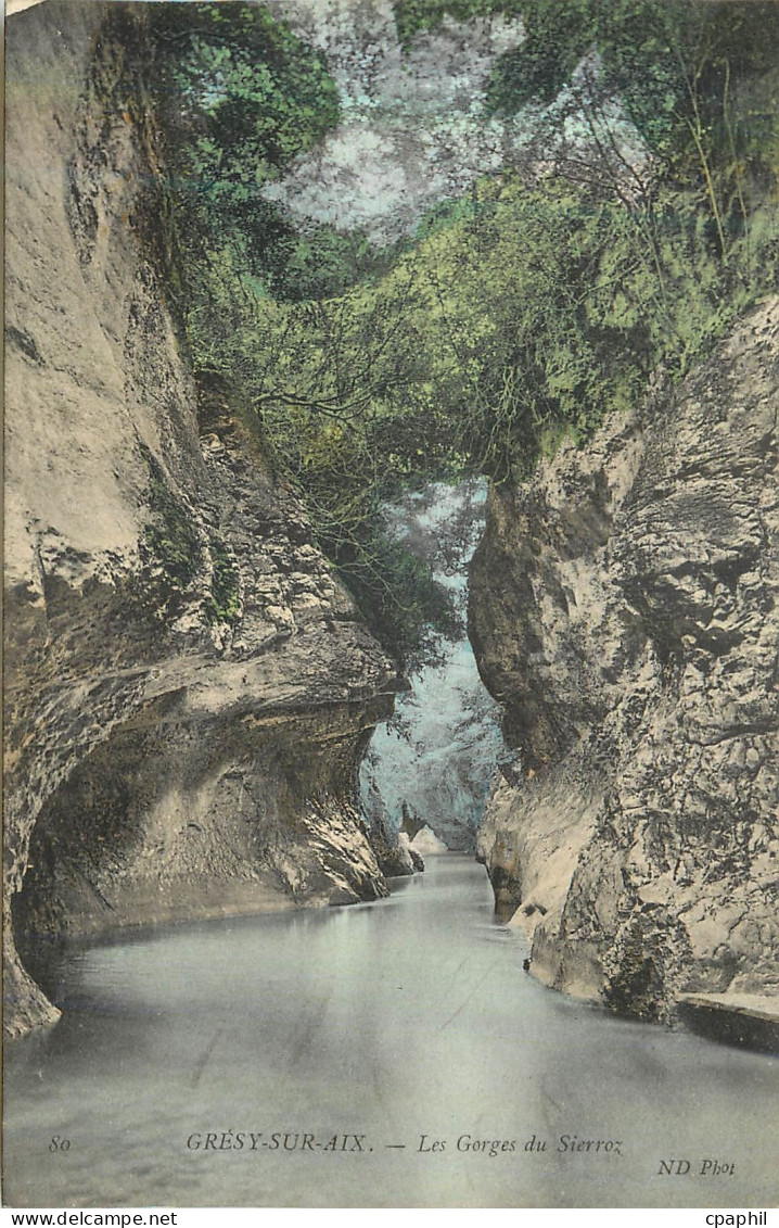 CPA Gresy sur Aix Les Gorges du Sierroz
