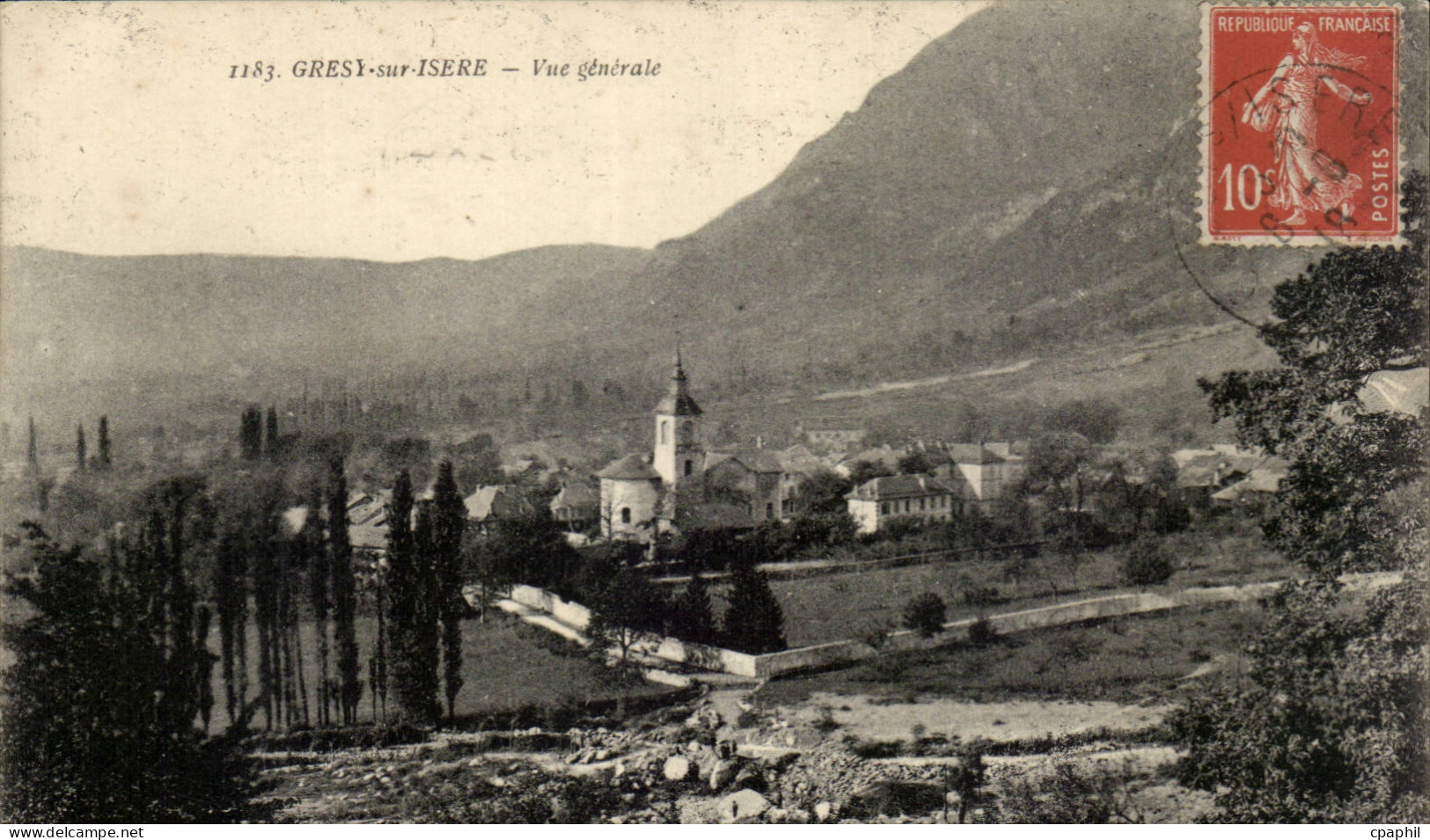 CPA Gresy sur Isere Vue generale
