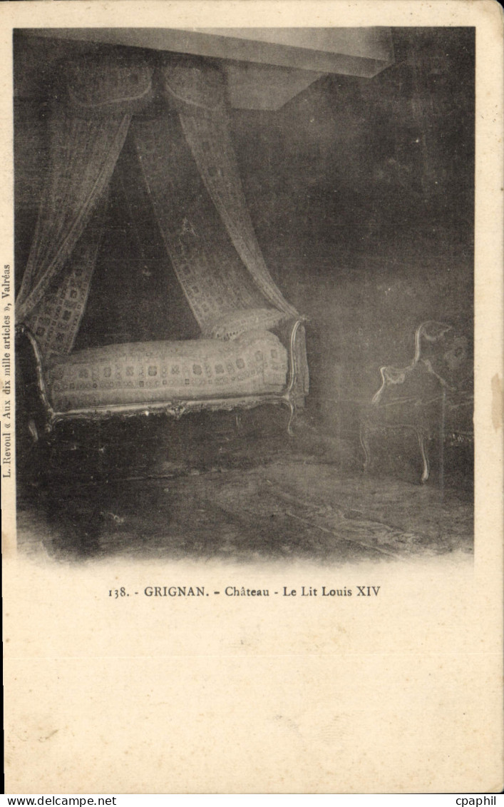CPA Grignan Chateau Le Lit Louis  XIV