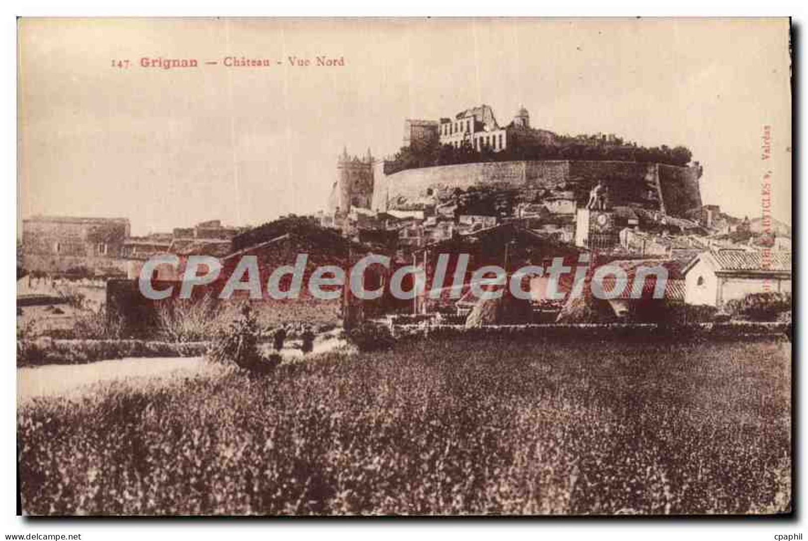 CPA Grignan Chateau Vue Nord