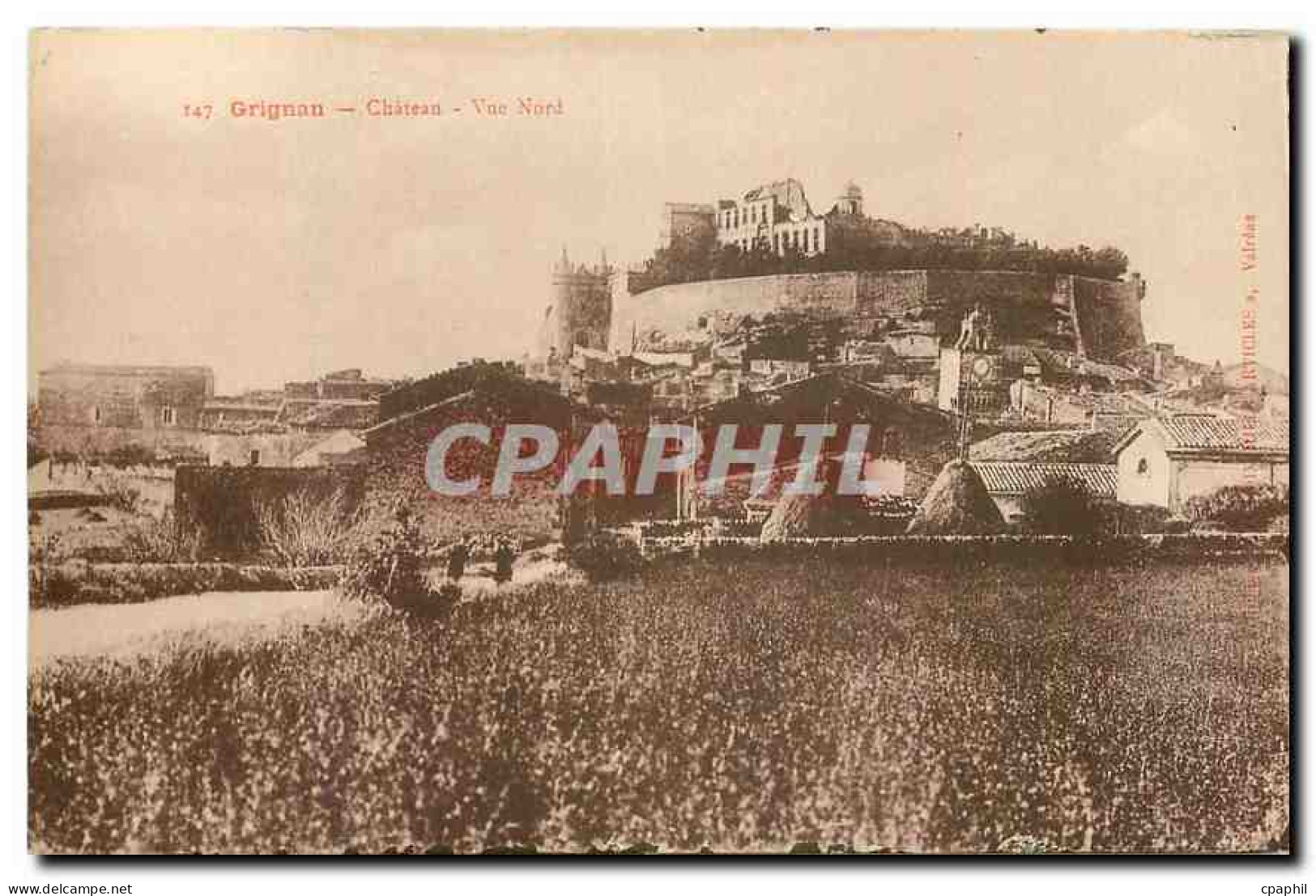 CPA Grignan Cheteau Vue Nord