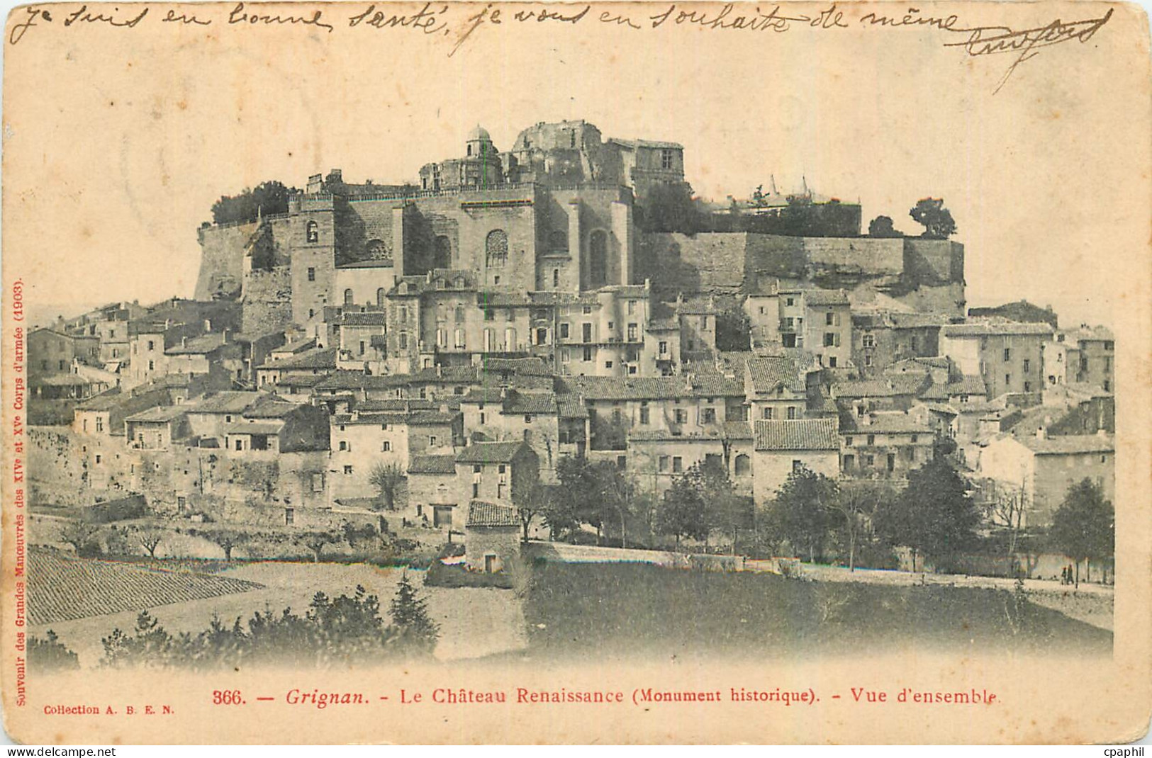 CPA Grignan Le Chateau Renaissance Monument historique
