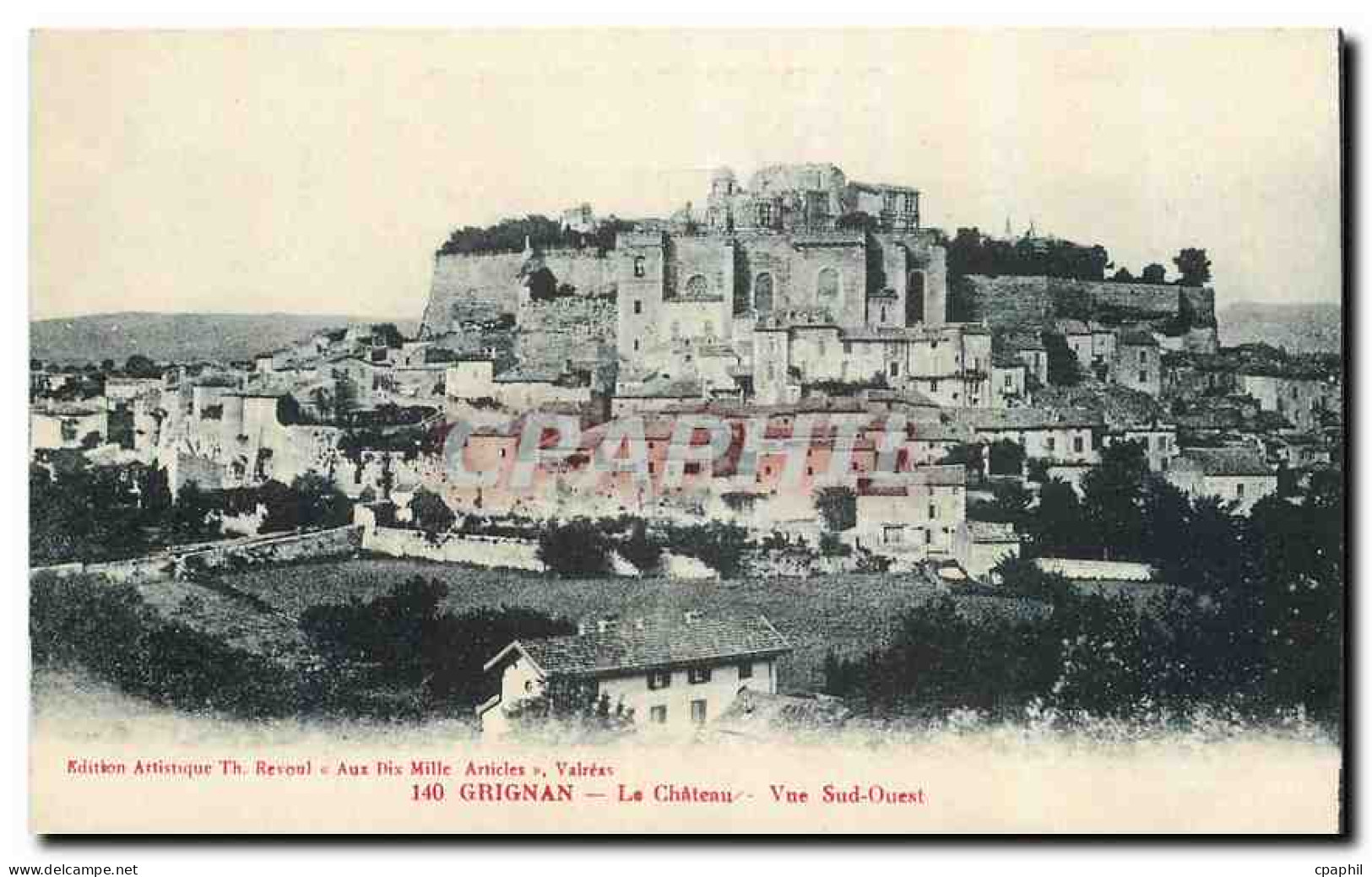 CPA Grignan Le Chateau Vue Sud Ouest
