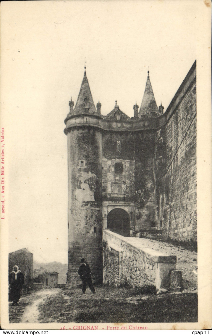 CPA grignan porte du chilteau