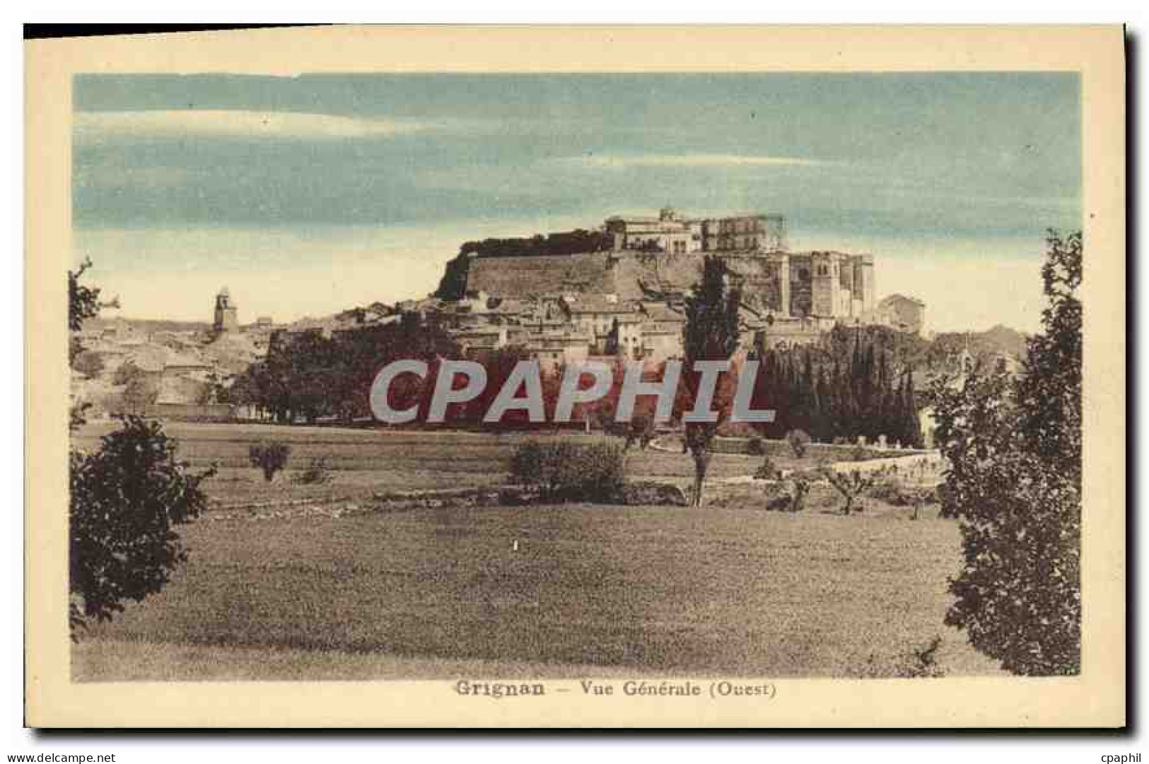 CPA Grignan vue generale Ouest