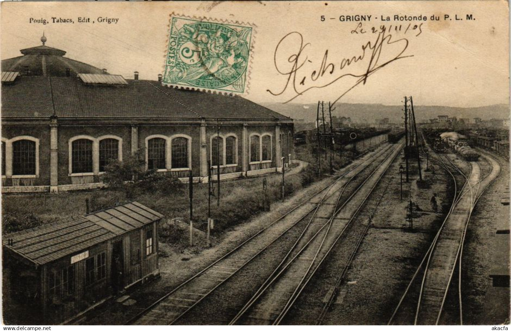 CPA GRIGNY-La Rotonde du P.L.M. (235796)