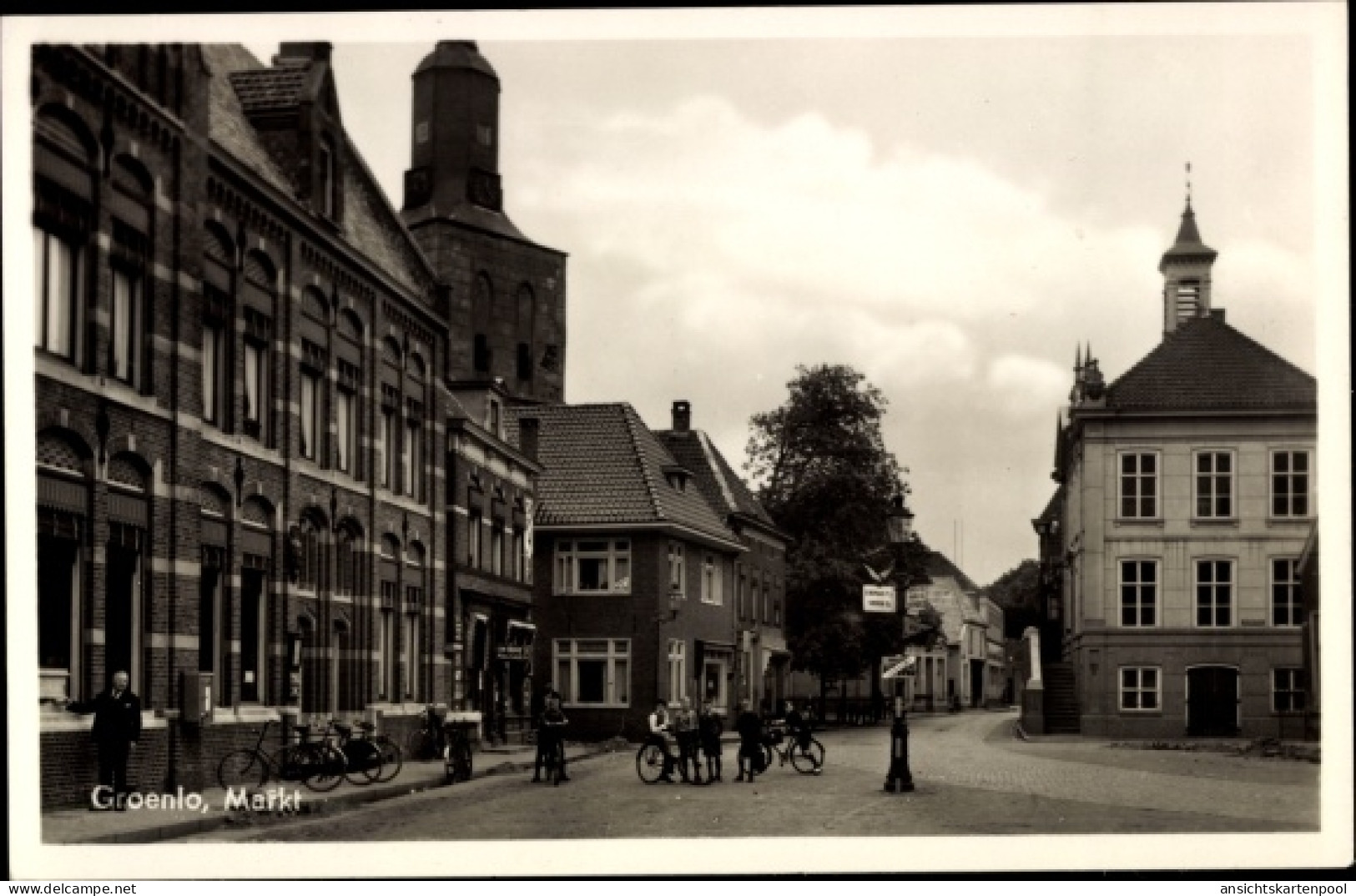CPA Groenlo Oost Gelre Gelderland, Markt