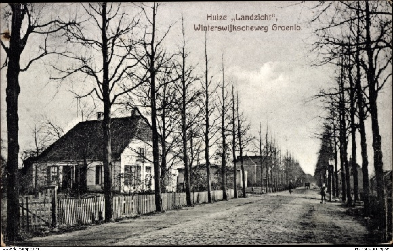 CPA Groenlo Oost Gelre Gelderland, Winterswijkscheweg, Huize Landzicht