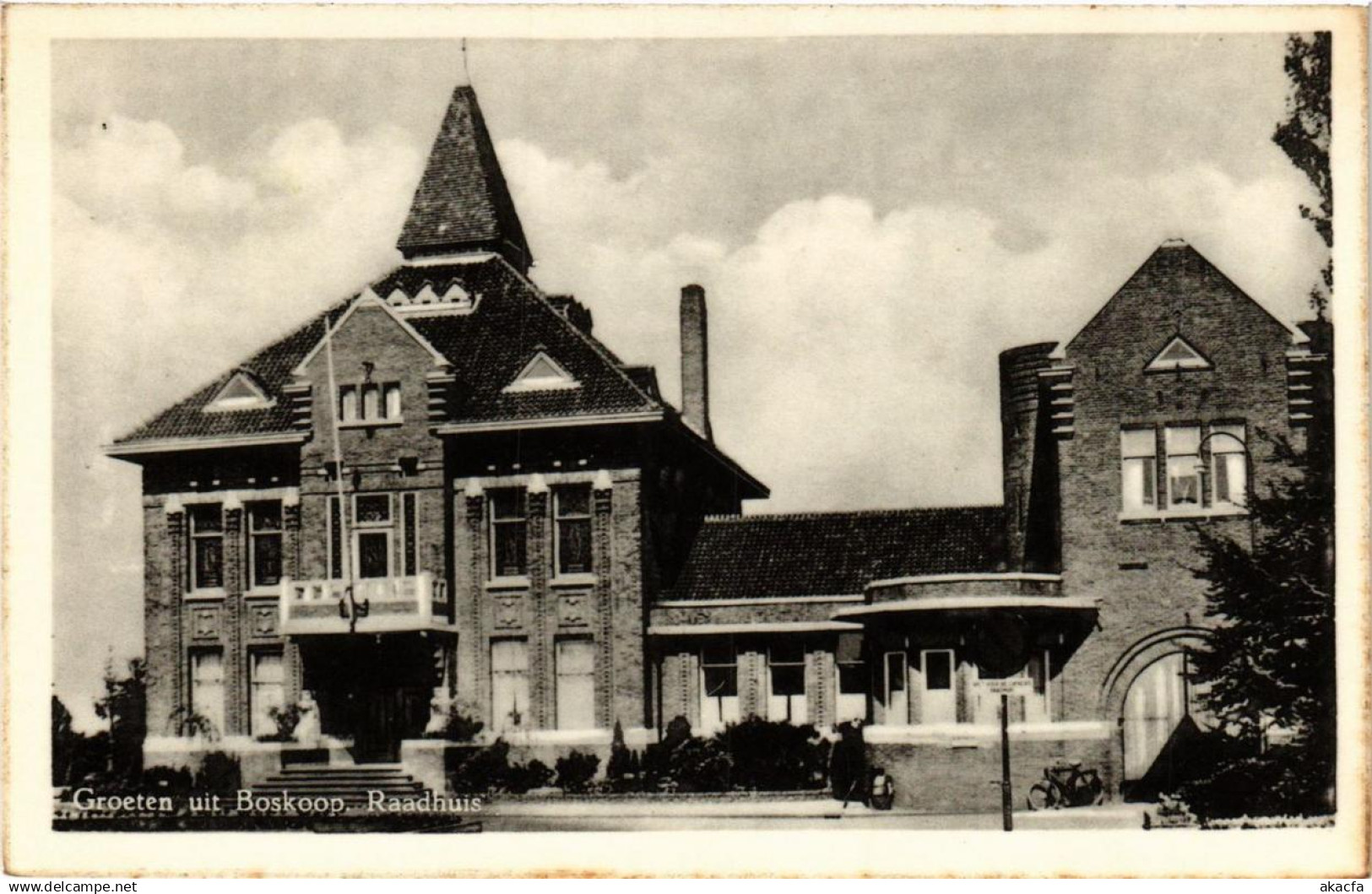 CPA Groeten uit Boskoop Raadhuis NETHERLANDS (714288)