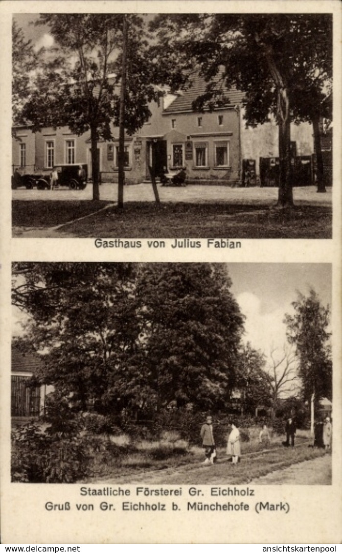 CPA Groß Eichholz bei Münchehofe Storkow in der Mark, Gasthaus, Staatliche Försterei