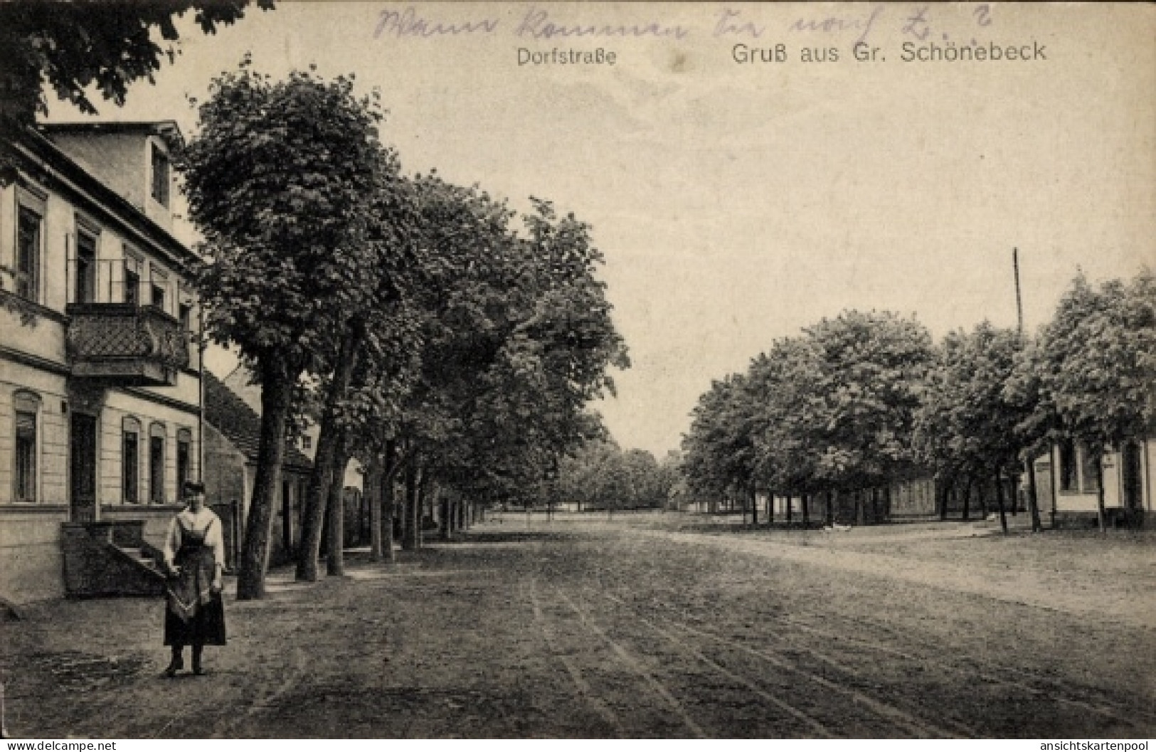 CPA Groß Schönebeck Schorfheide in der Mark, Dorfstraße