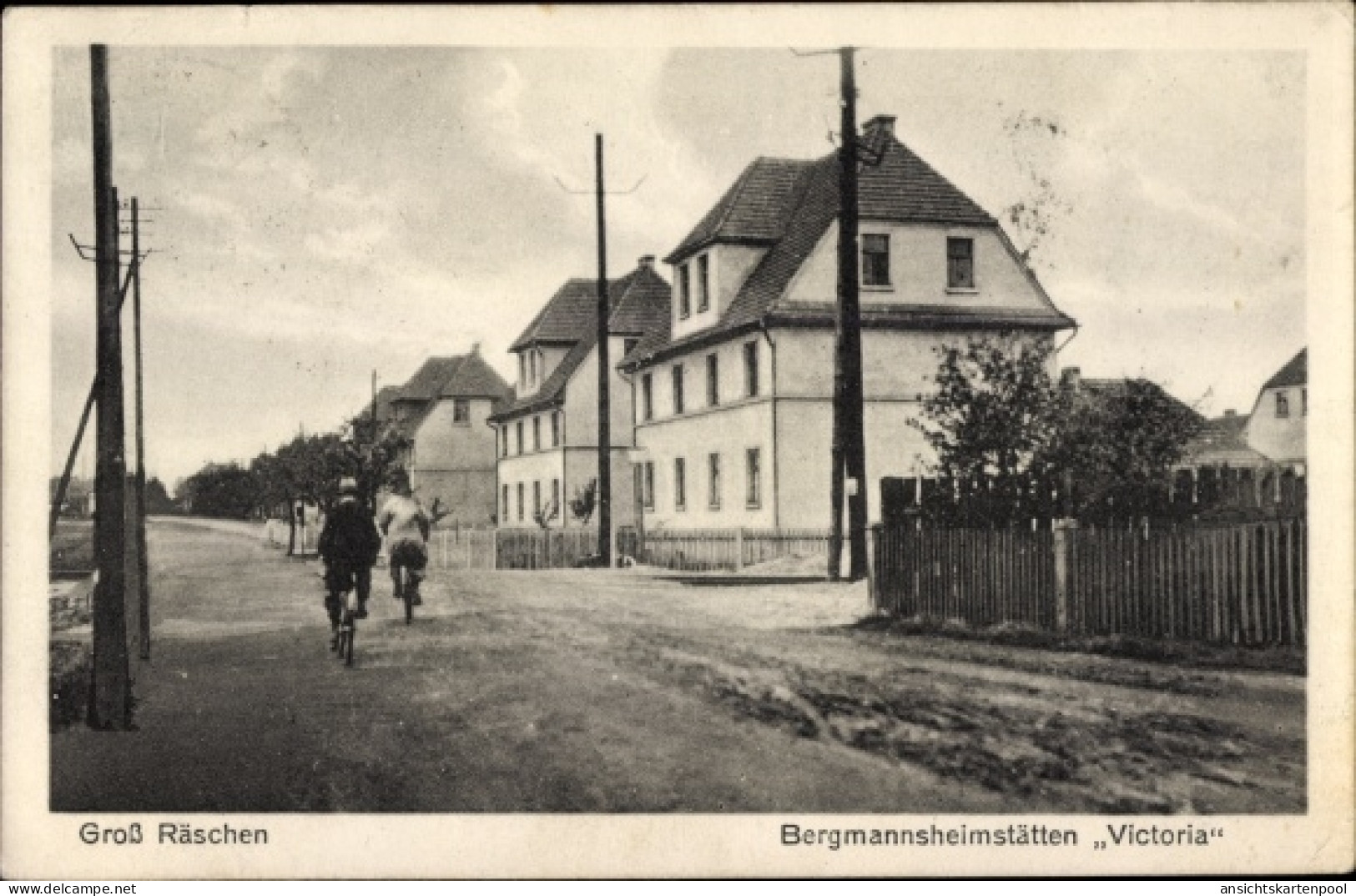 CPA Großräschen in der Niederlausitz, Bergmannsheimstätten Victoria