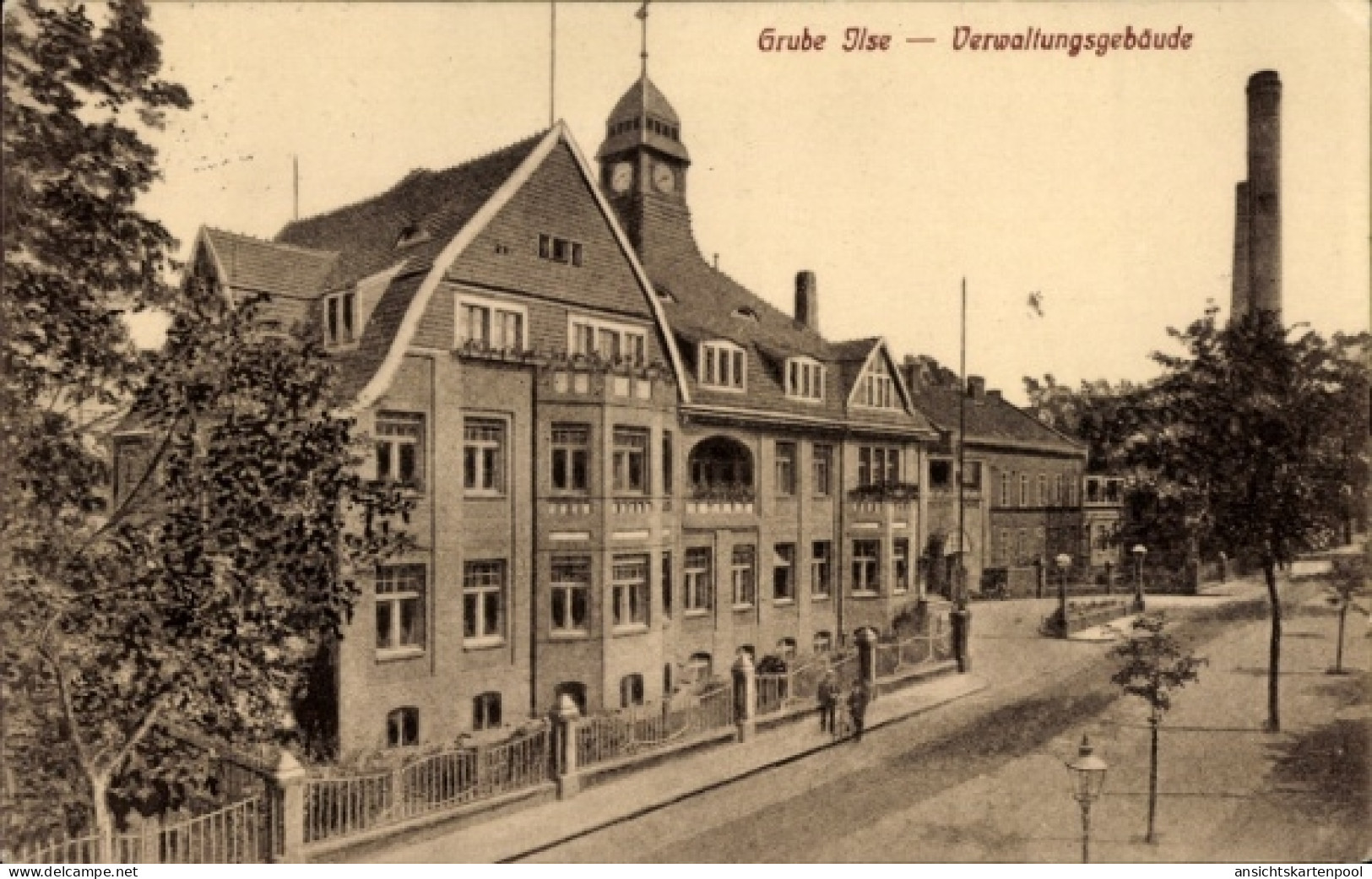 CPA Großräschen in der Niederlausitz, Grube Ilse, Verwaltungsgebäude
