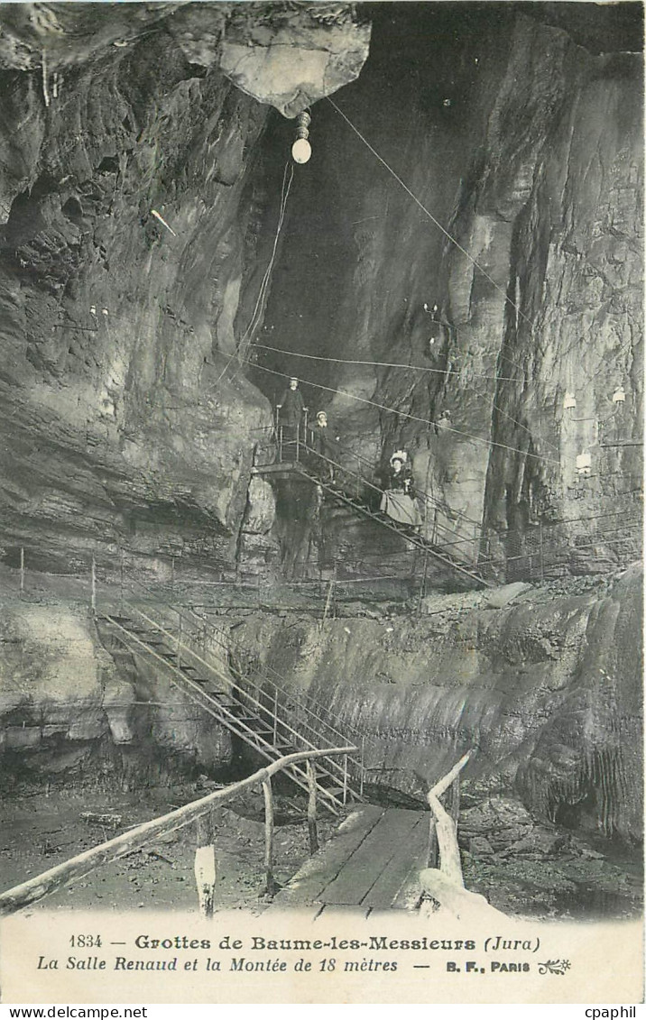 CPA Grottes de Baume les Messieurs Jura La Salle Renaud et la Montee