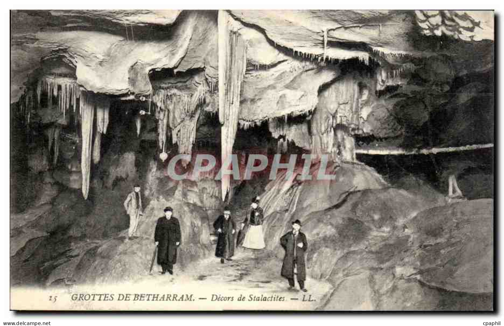 CPA GRottes de Betharram Decors de Stalactites