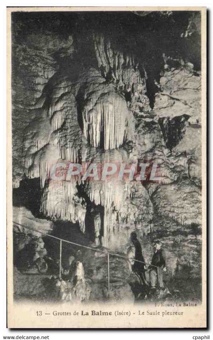 CPA Grottes De La Balme Le Saule Pleureur