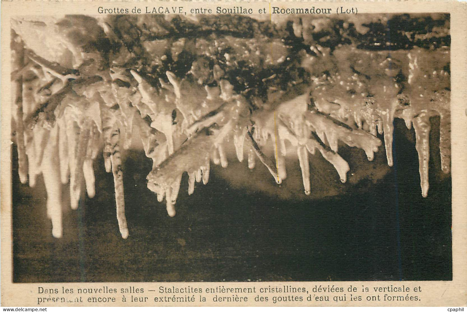 CPA Grottes de Lacave entre Souillac et Rocamadour (Lot)