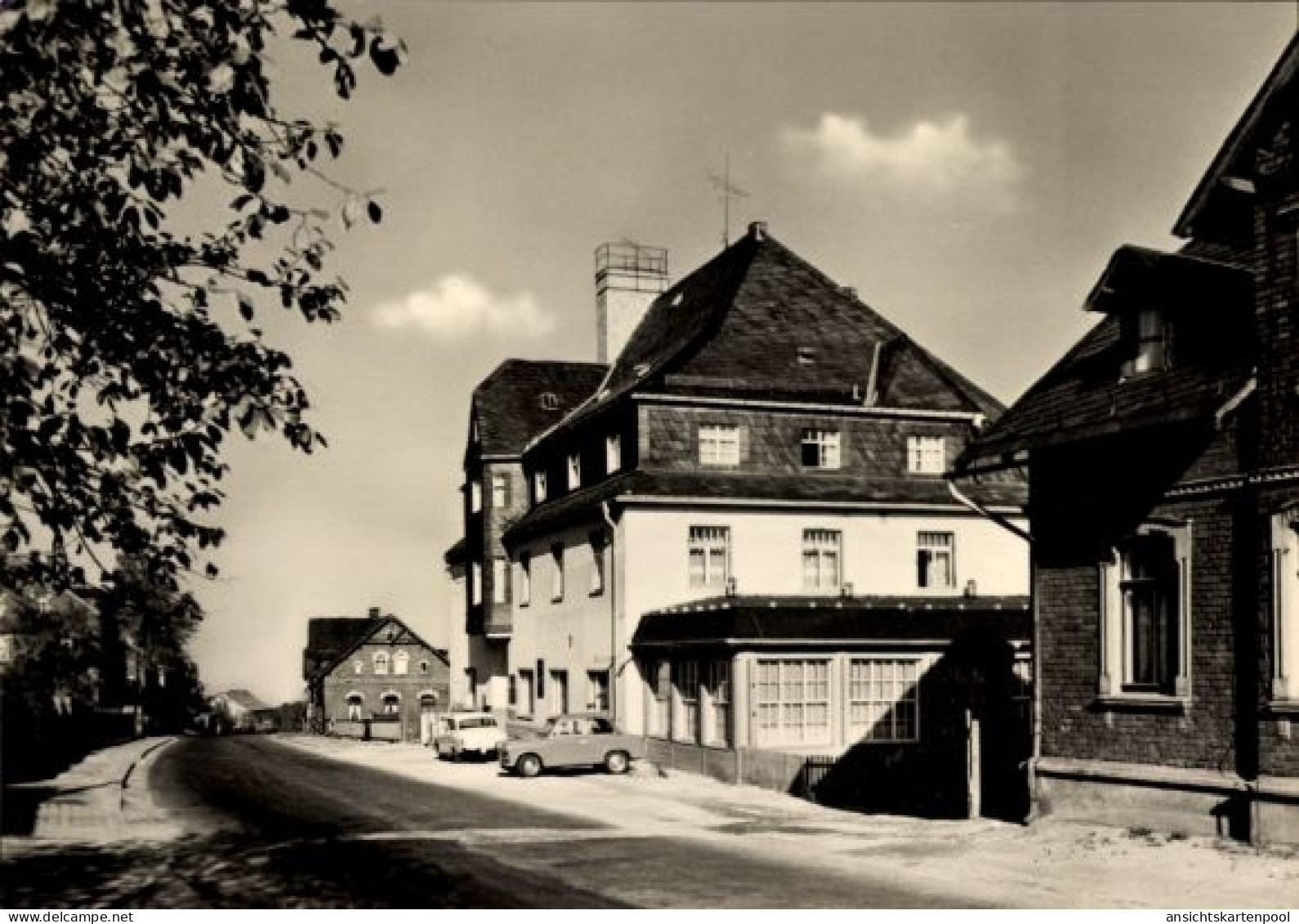 CPA Grünbach im Vogtland, Ferienheim Geschwister Scholl, Zementwerke Karsdorf, ec