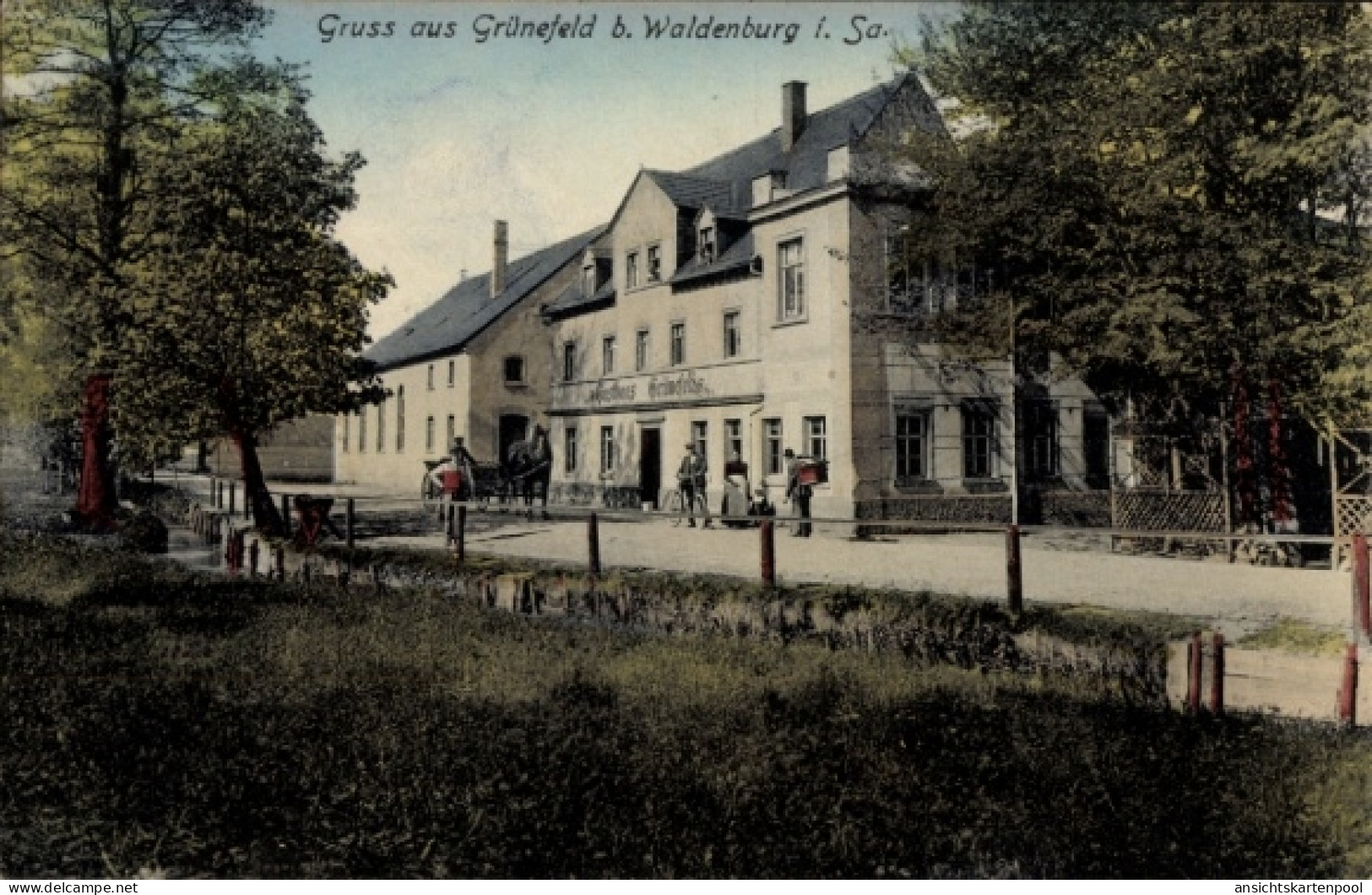 CPA Grünefeld Schönwalde Glien Havelland, Gasthof