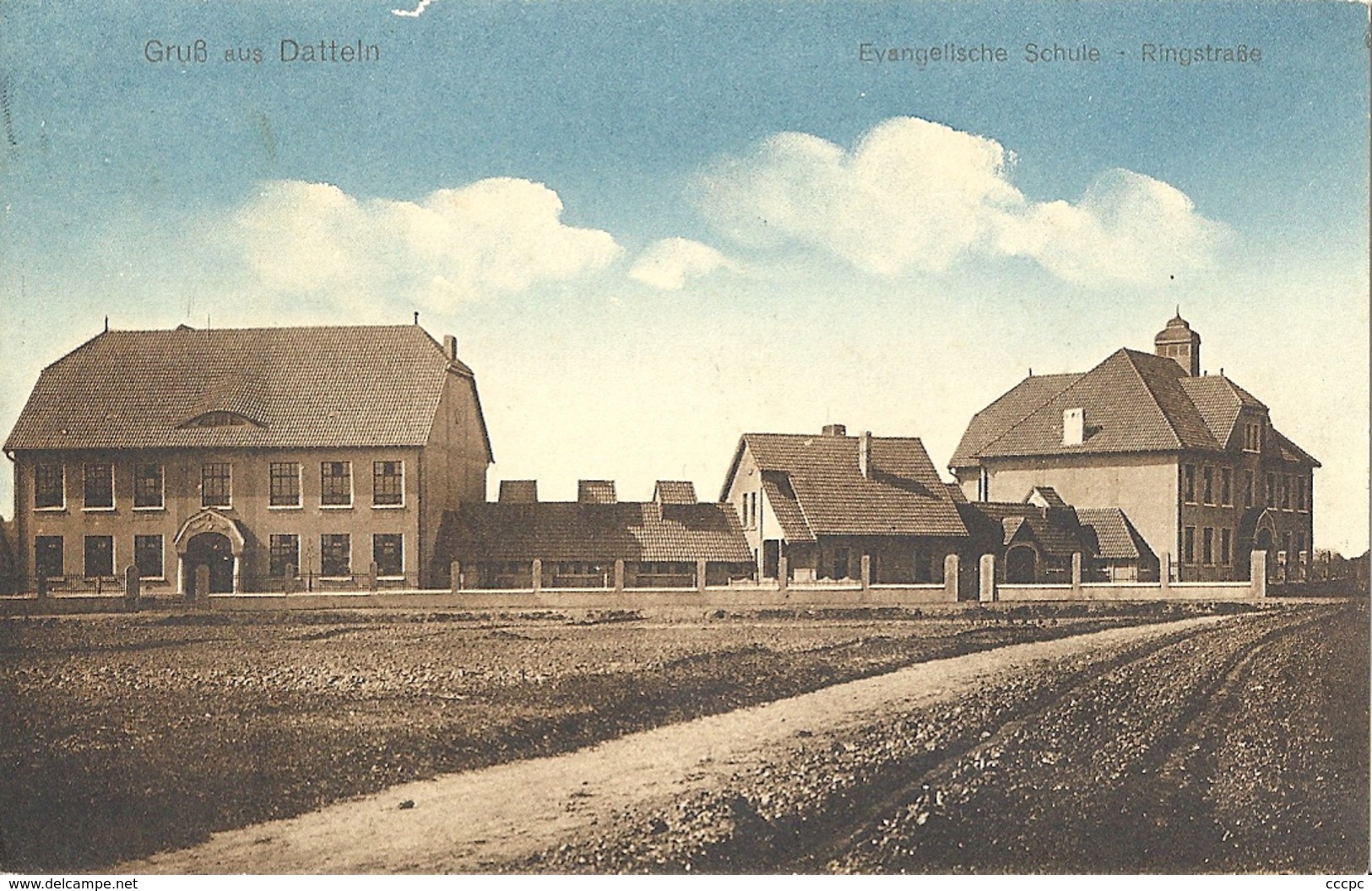 CPA Gruss aus Datteln école évangélique RingStrasse Evangelische Schule