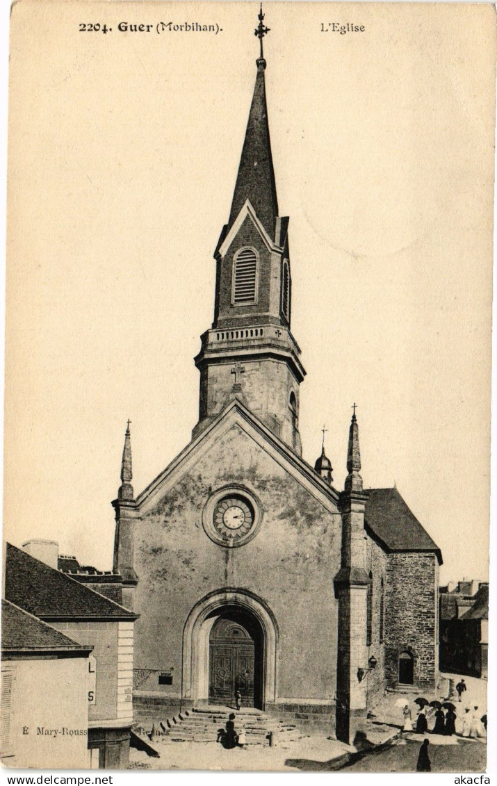 CPA GUER - L'Église (205803)