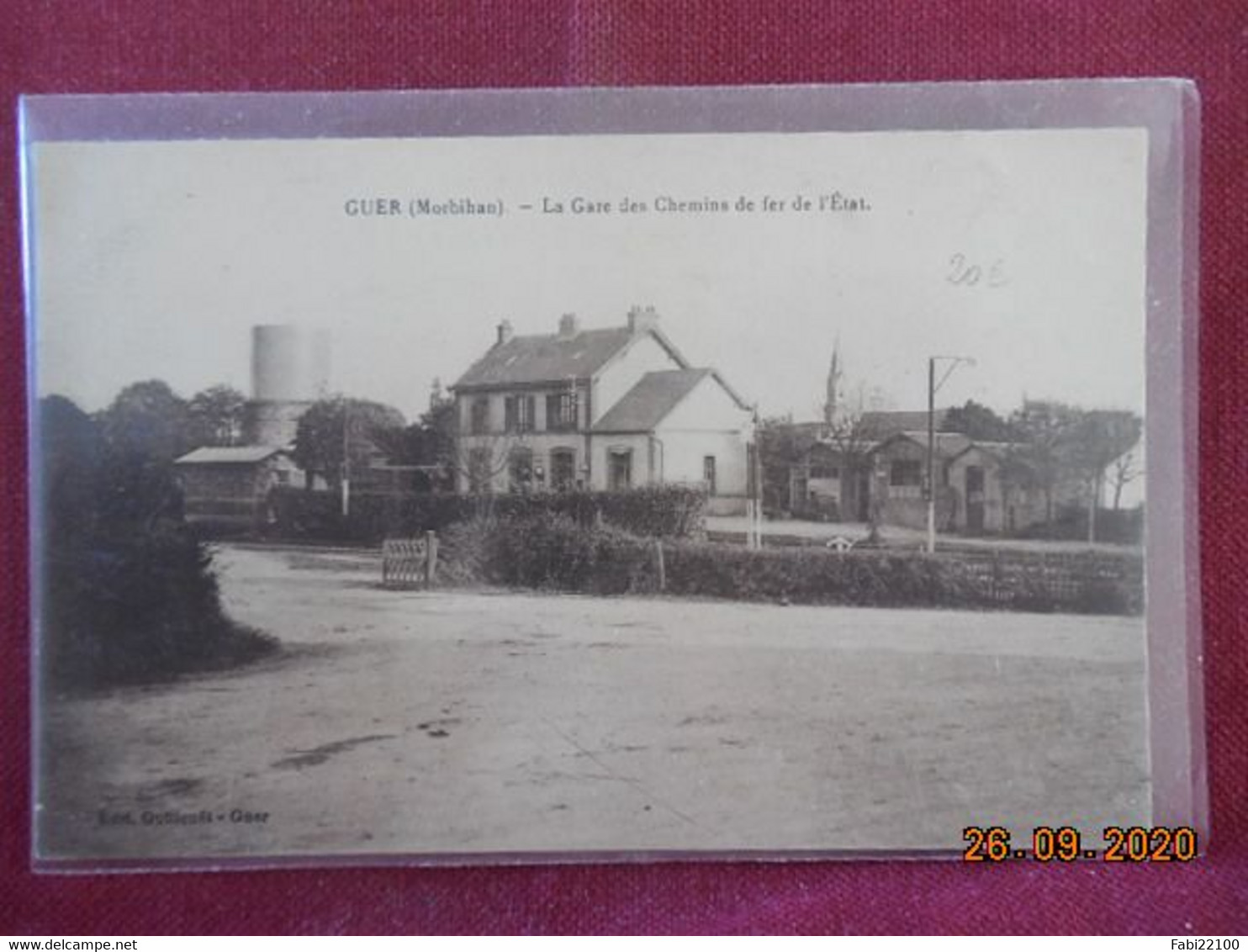 CPA - Guer - La Gare des Chemins de fer de l'Etat