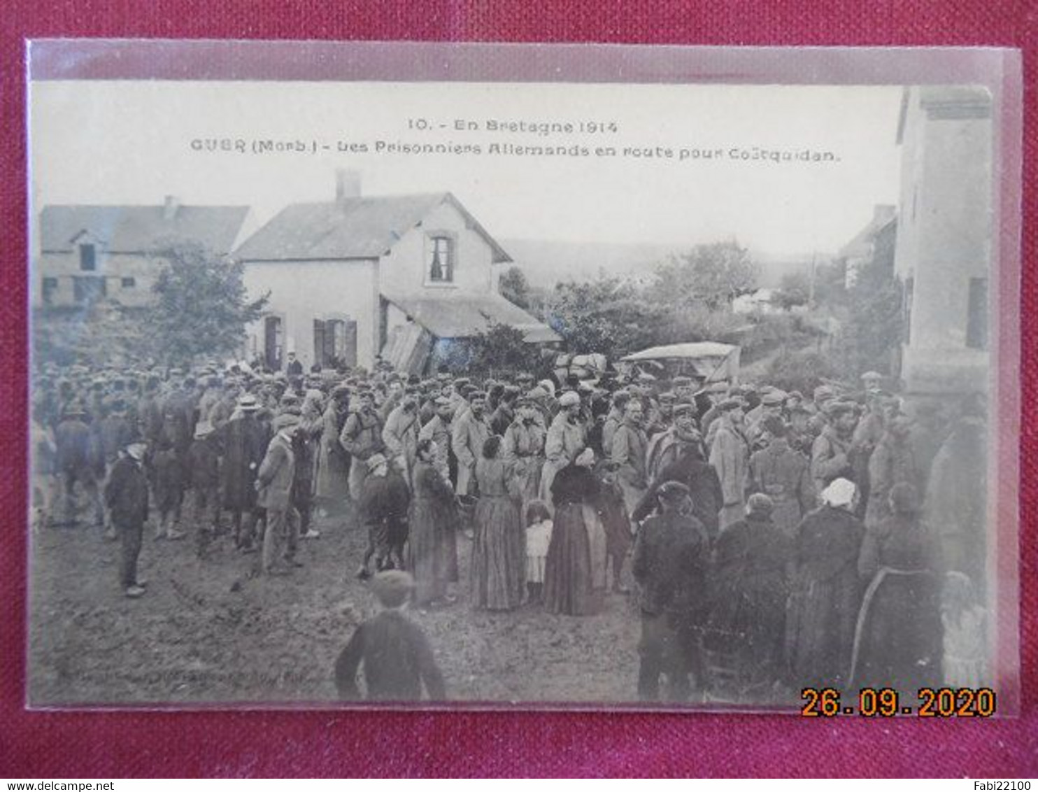 CPA - Guer - Les Prisonniers Allemands en route pour Coëtquidan