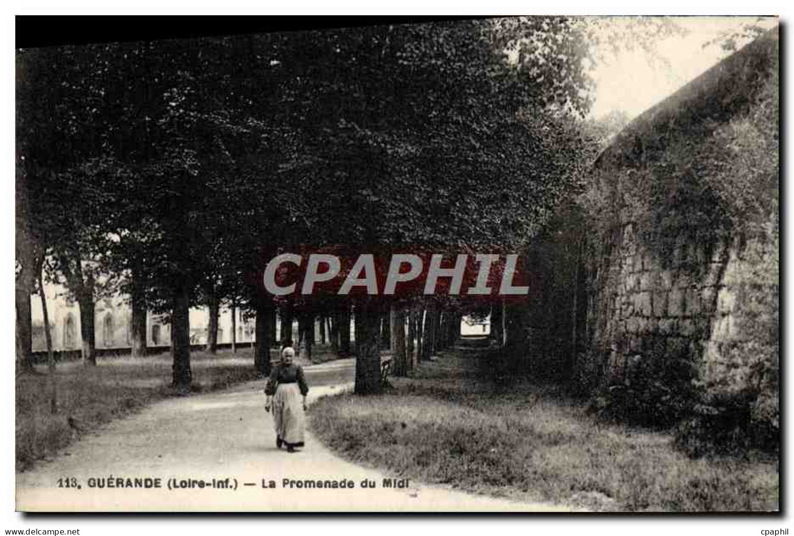 CPA Guerande La Promenade du Midi