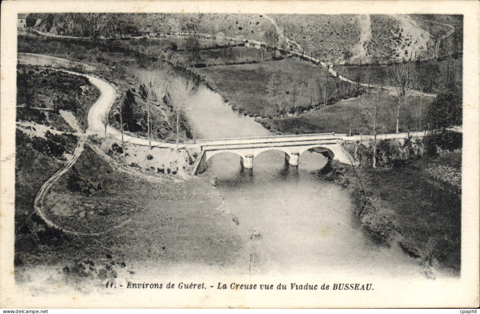 CPA Gueret La Creuse Vue Du Viaduc De Busseau