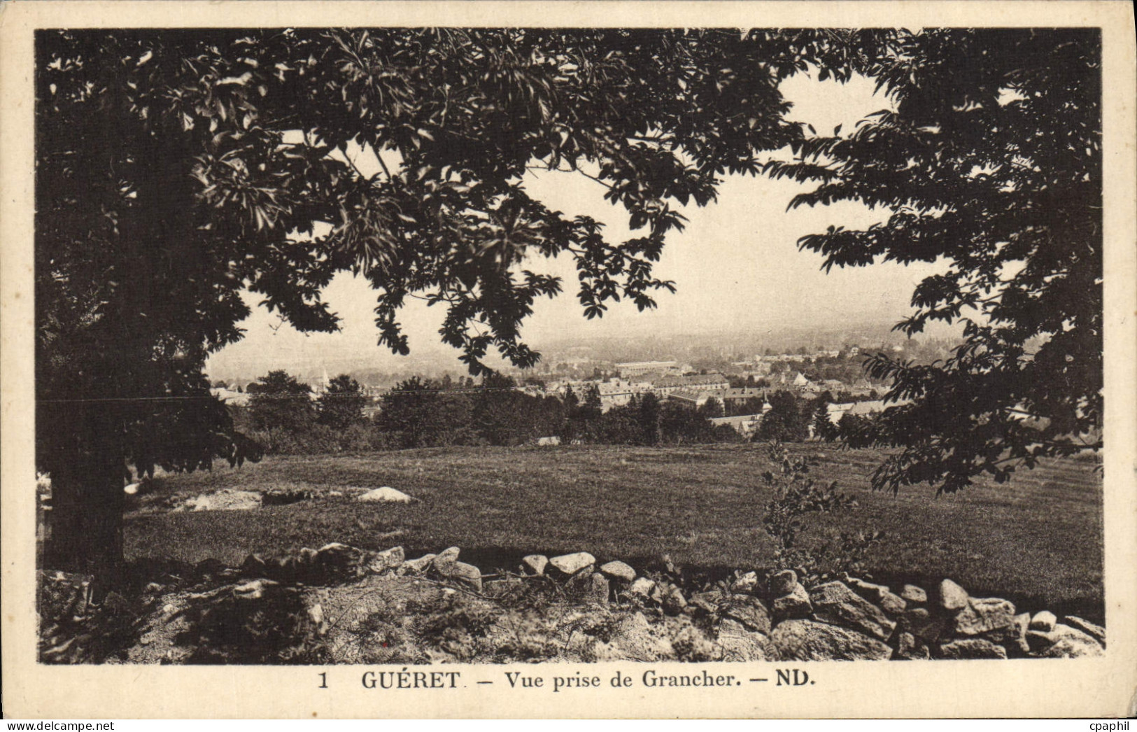 CPA Gueret Vue prise de Grancher