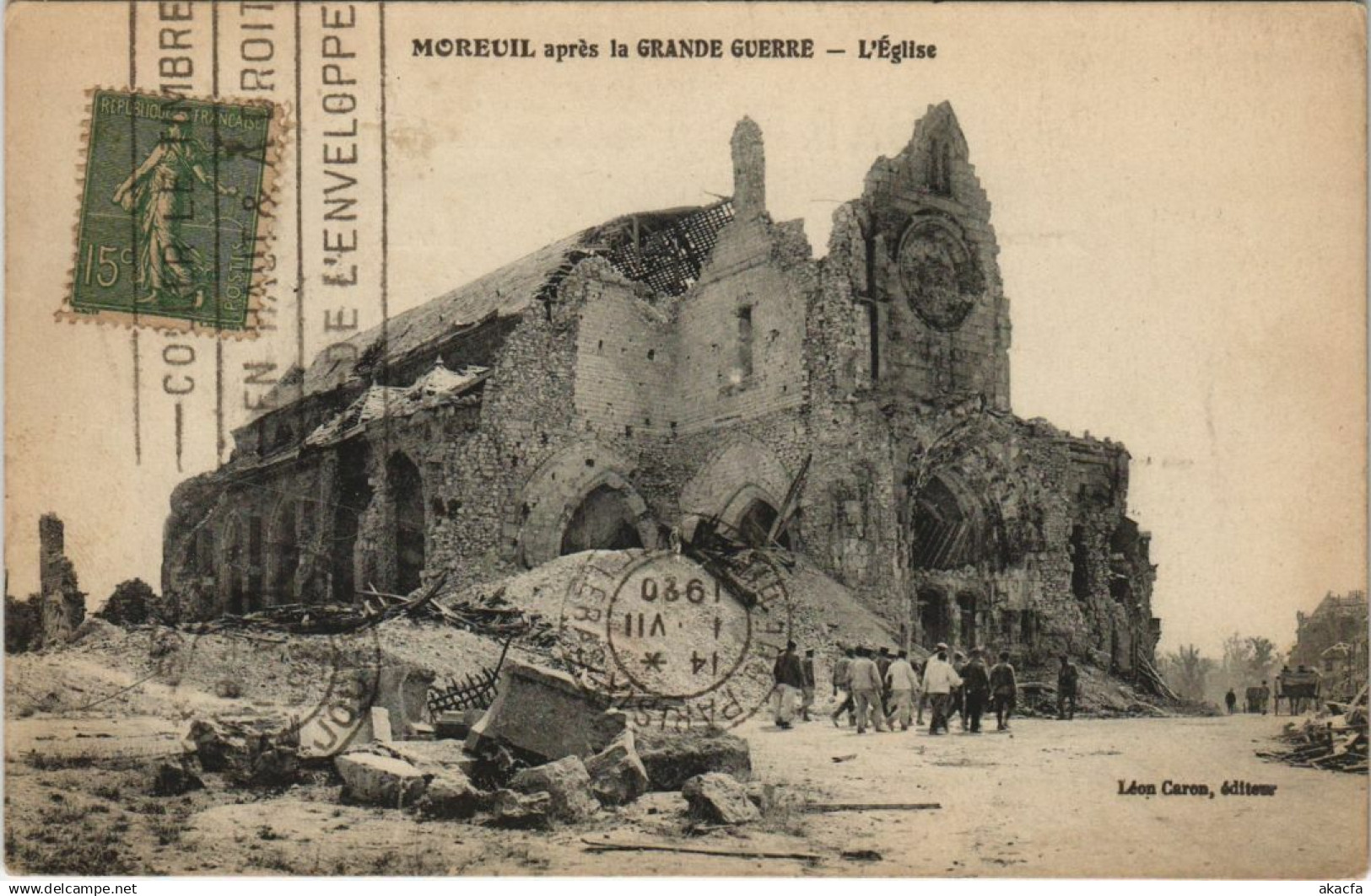 CPA Guerre MOREUIL Eglise (25214)