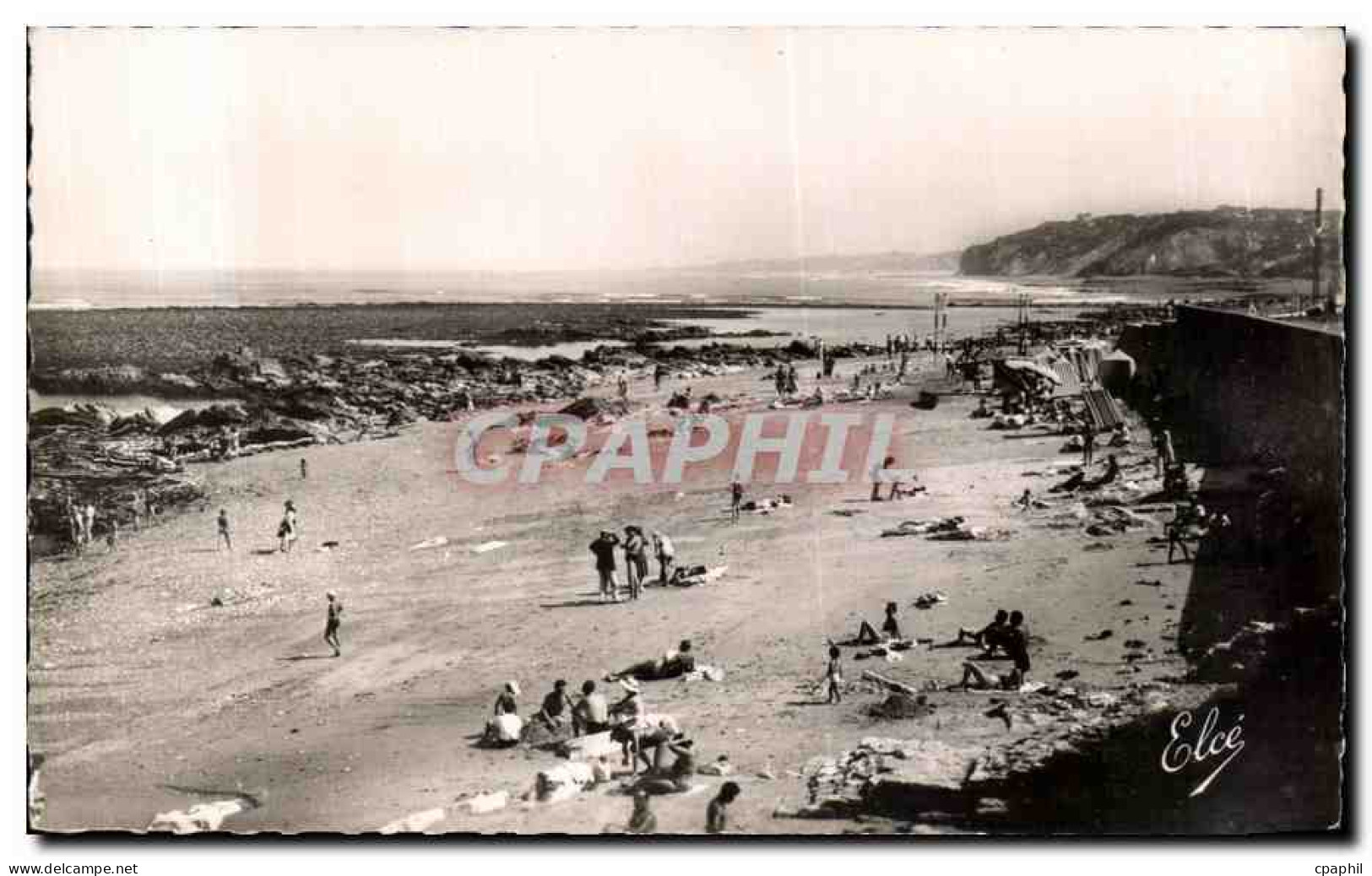 CPA Guethary (Basses Pyrenees) La Plage a Maree Basse
