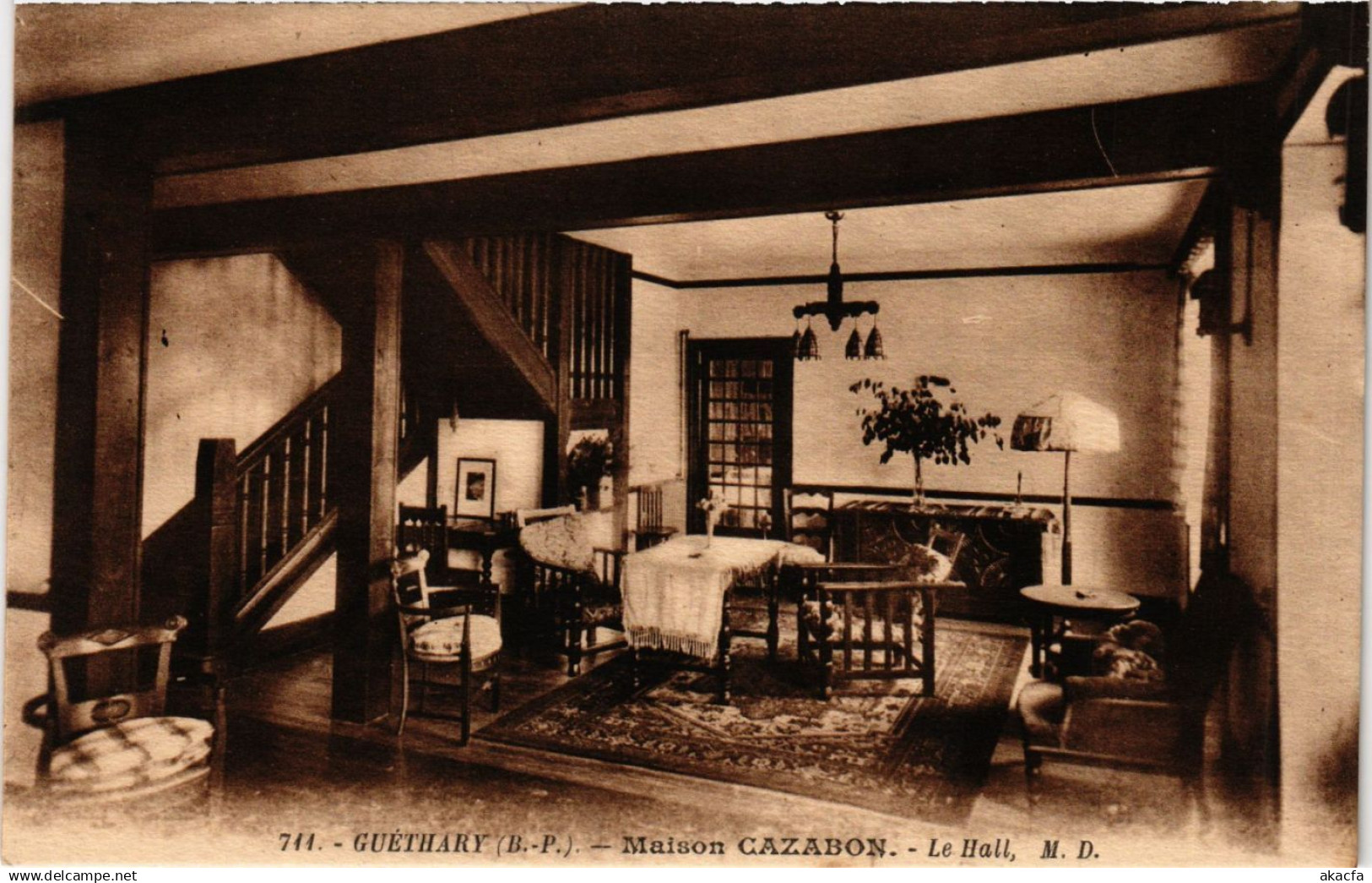 CPA GUETHARY - Maison Cazabon - Le Hall (450330)