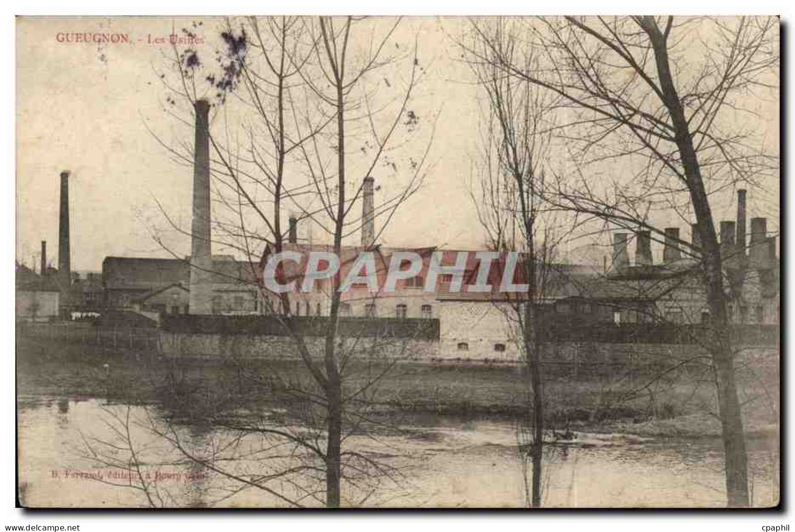 CPA Gueugnon Les usines