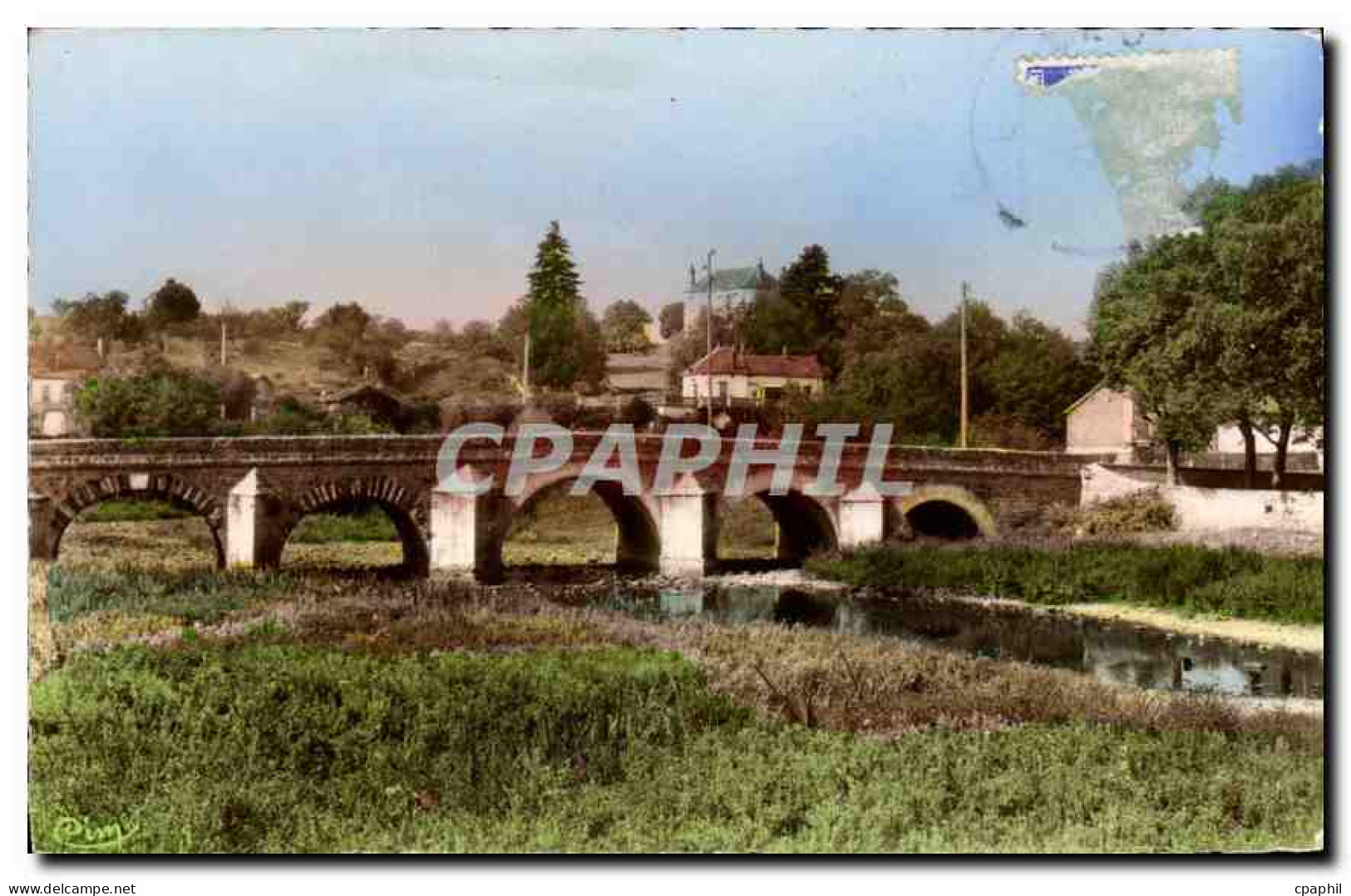 CPA Guillon Yonne Le Pont sur le Serein