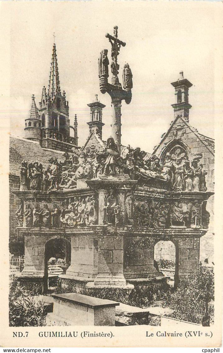 CPA Guimiliau Finistere Le Calvaire