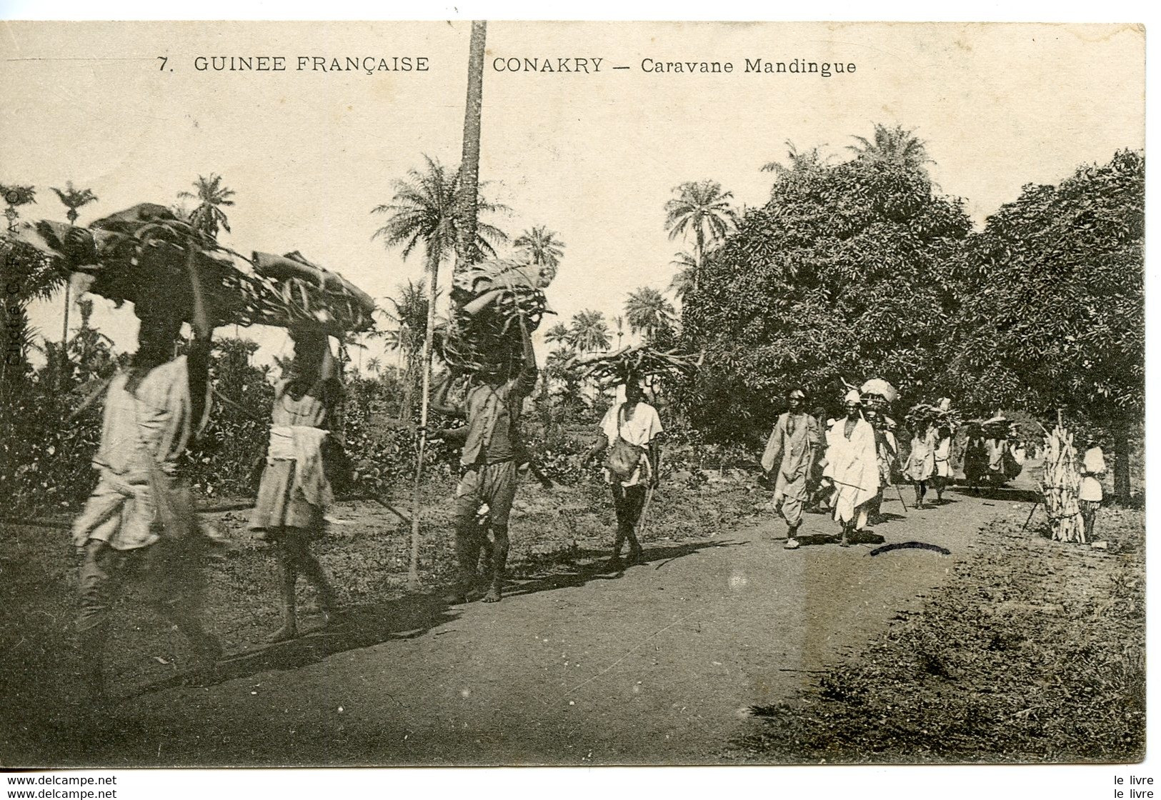 CPA GUINEE FRANCAISE. KONAKRY. CARAVANE MANDINGUE 1907 - Guinée Française - 1907
