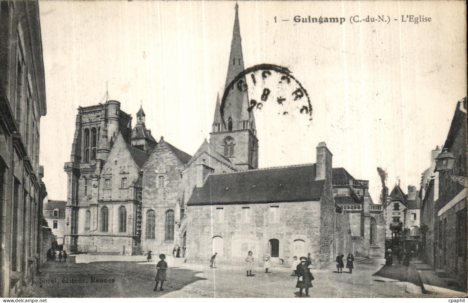 CPA Guingamp L Eglise