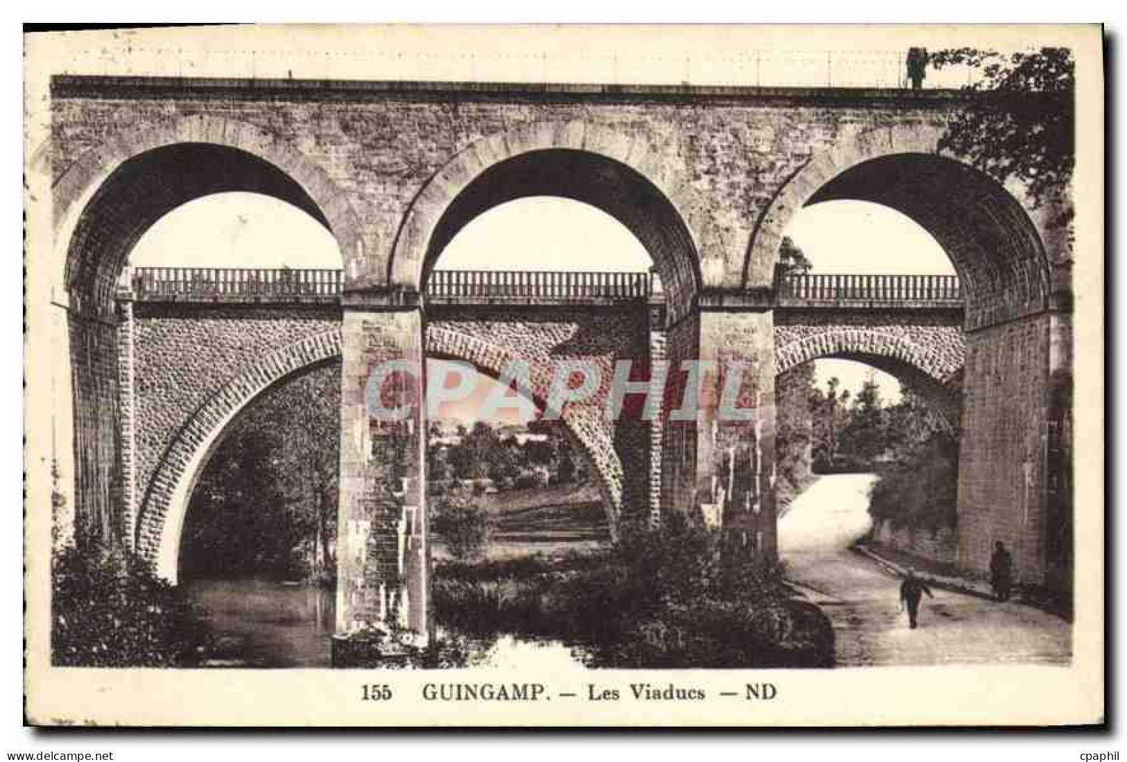 CPA Guingamp Les Viaducs