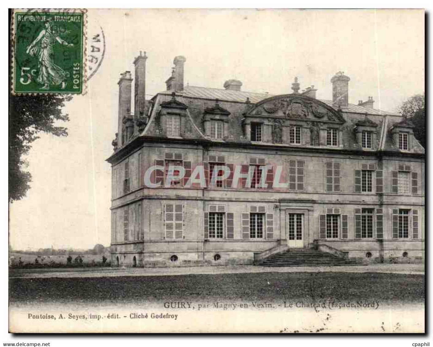 CPA Guiry par Magny en Vexin Le Chateau