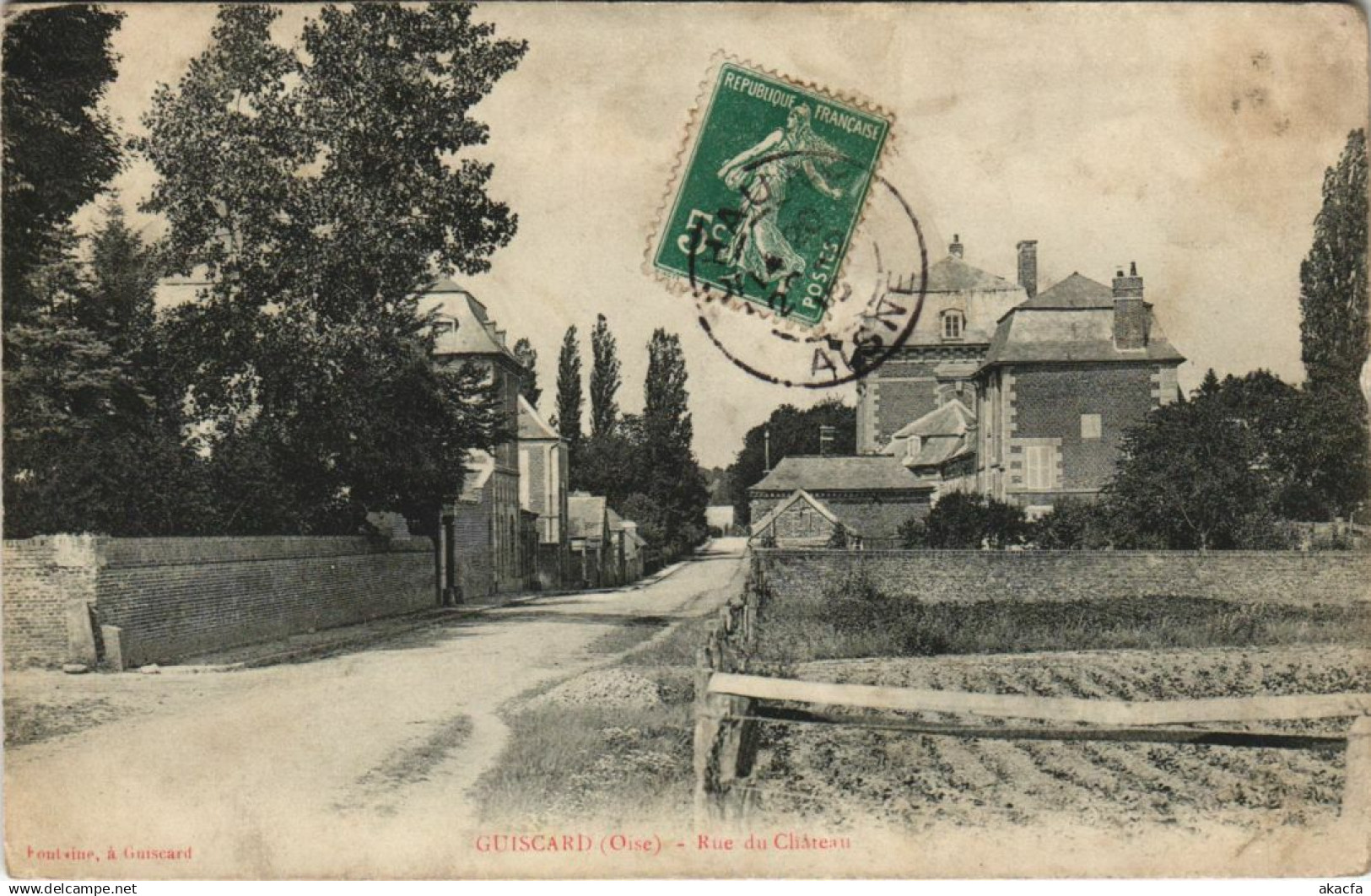 CPA GUISCARD - Rue du Chateau (130861)