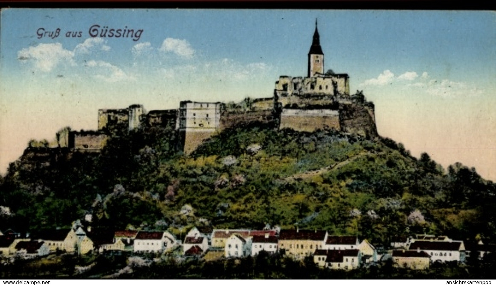 CPA Güssing im Burgenland, Burg