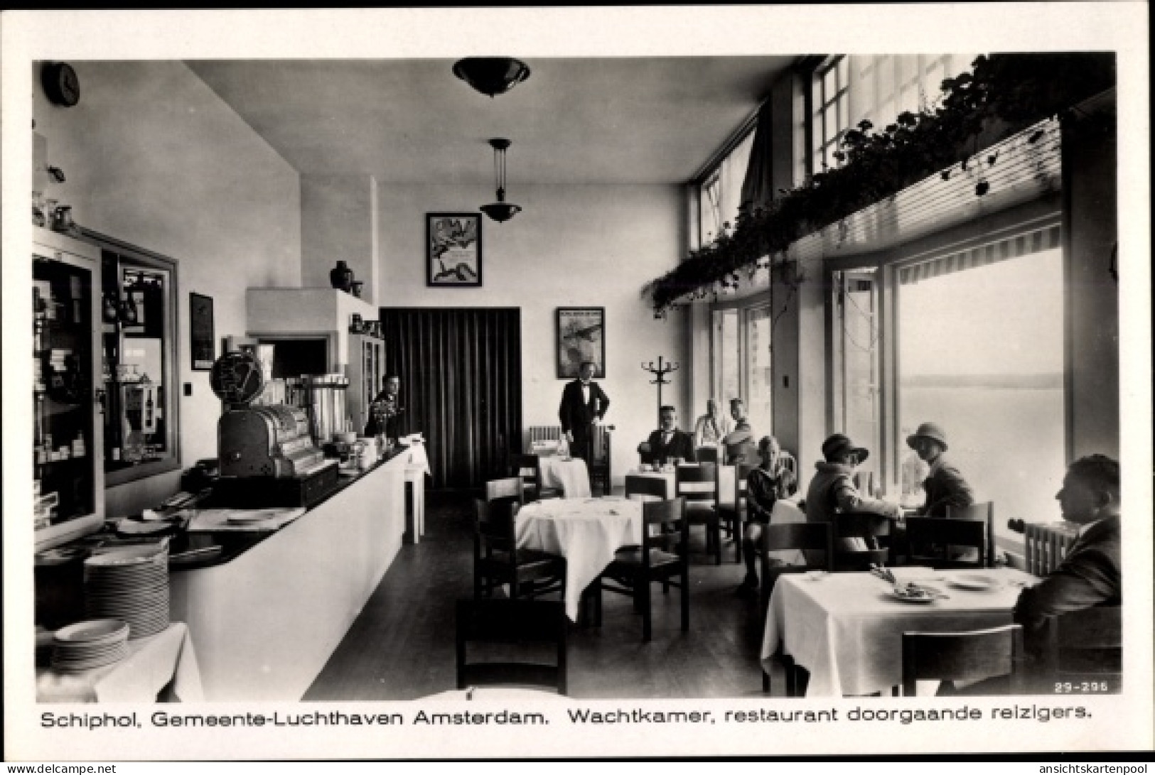 CPA Haarlemmermeer Nordholland Niederlande, Schiphol, Gemeente Luchthaven Amsterdam, Wachtkamer