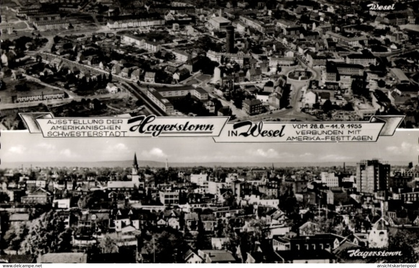 CPA Hagerstown Maryland USA, Ausstellung der amerikanischen Schwesterstadt in Wesel