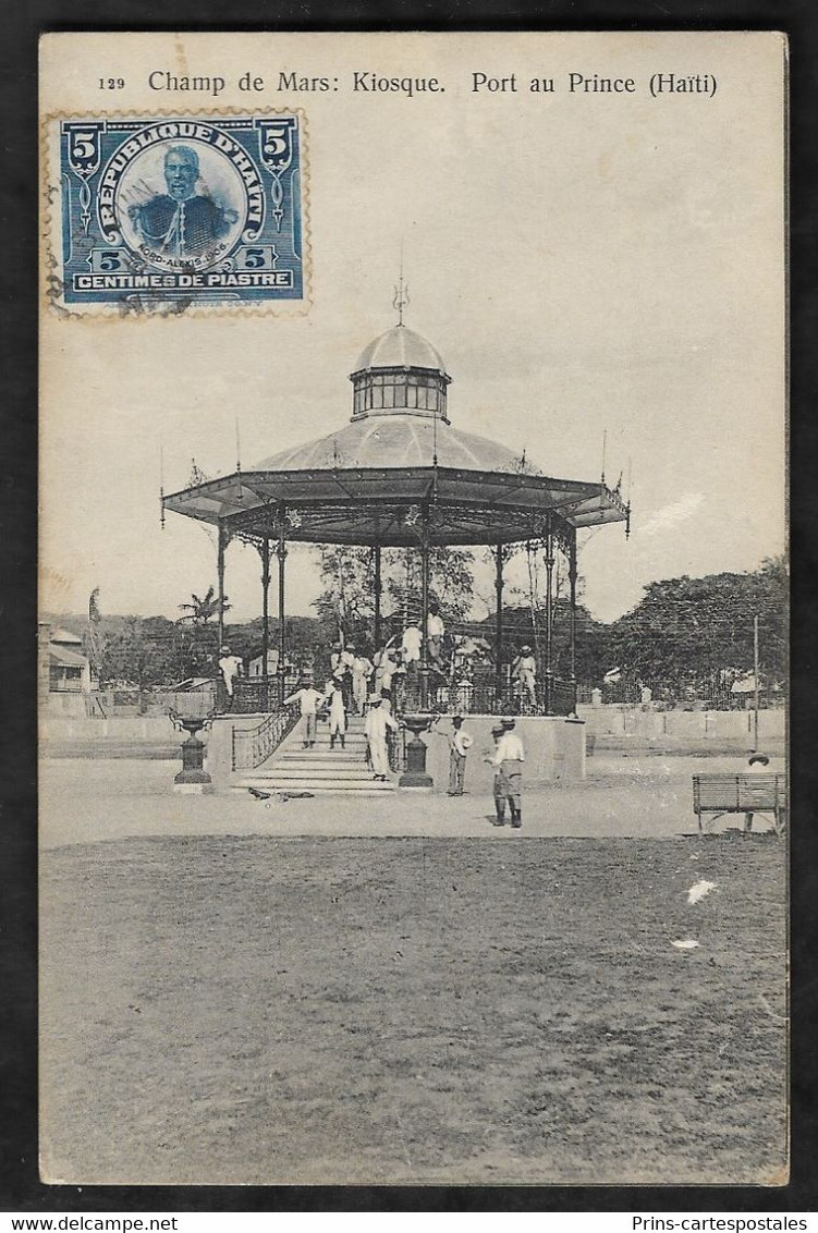 CPA Haïti Port au Prince Champs de Mars : Kiosque