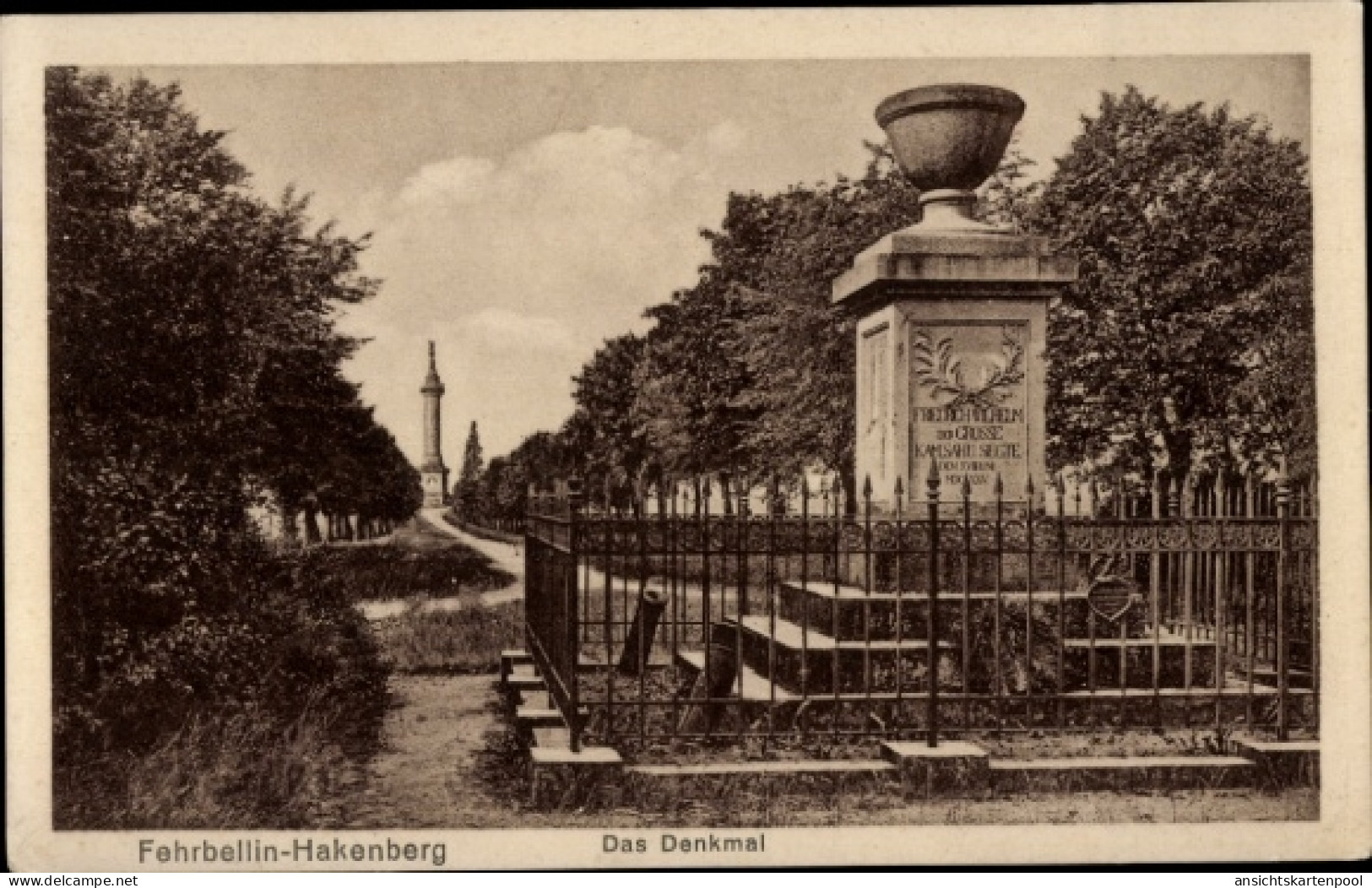 CPA Hakenberg Fehrbellin in Brandenburg, Denkmal
