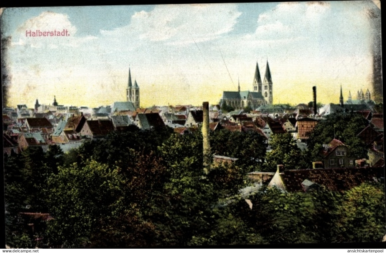 CPA Halberstadt Saxe Anhalt, Panorama