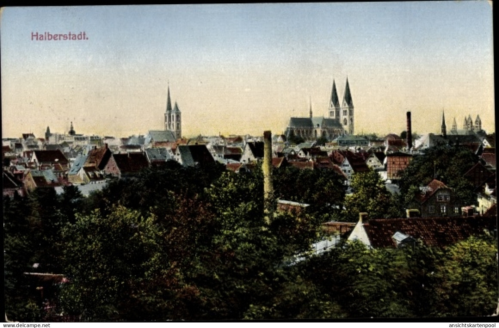 CPA Halberstadt Saxe Anhalt, Panorama