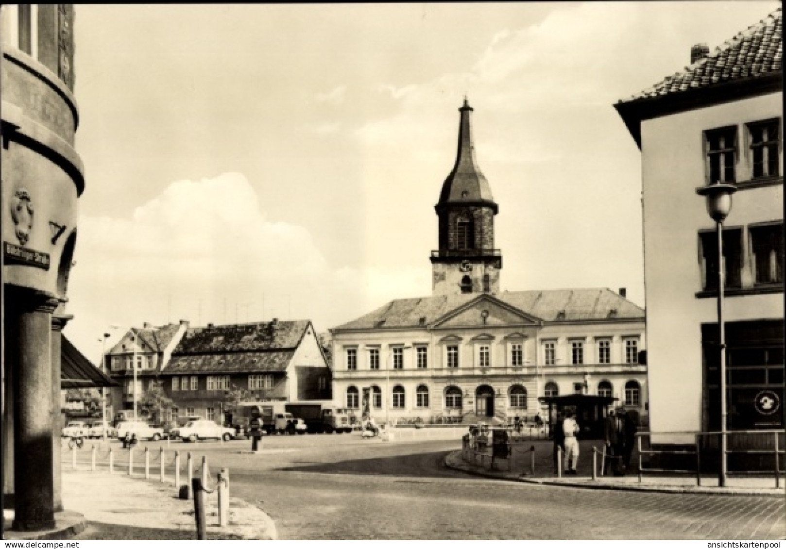 CPA Haldensleben Saxe Anhalt, Friedrich Engels Platz